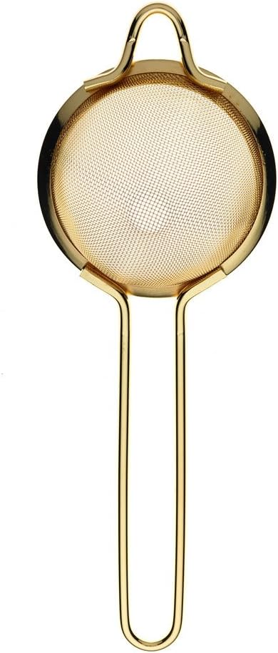 The Perfect Gold-Trimmed Cocktail Strainer