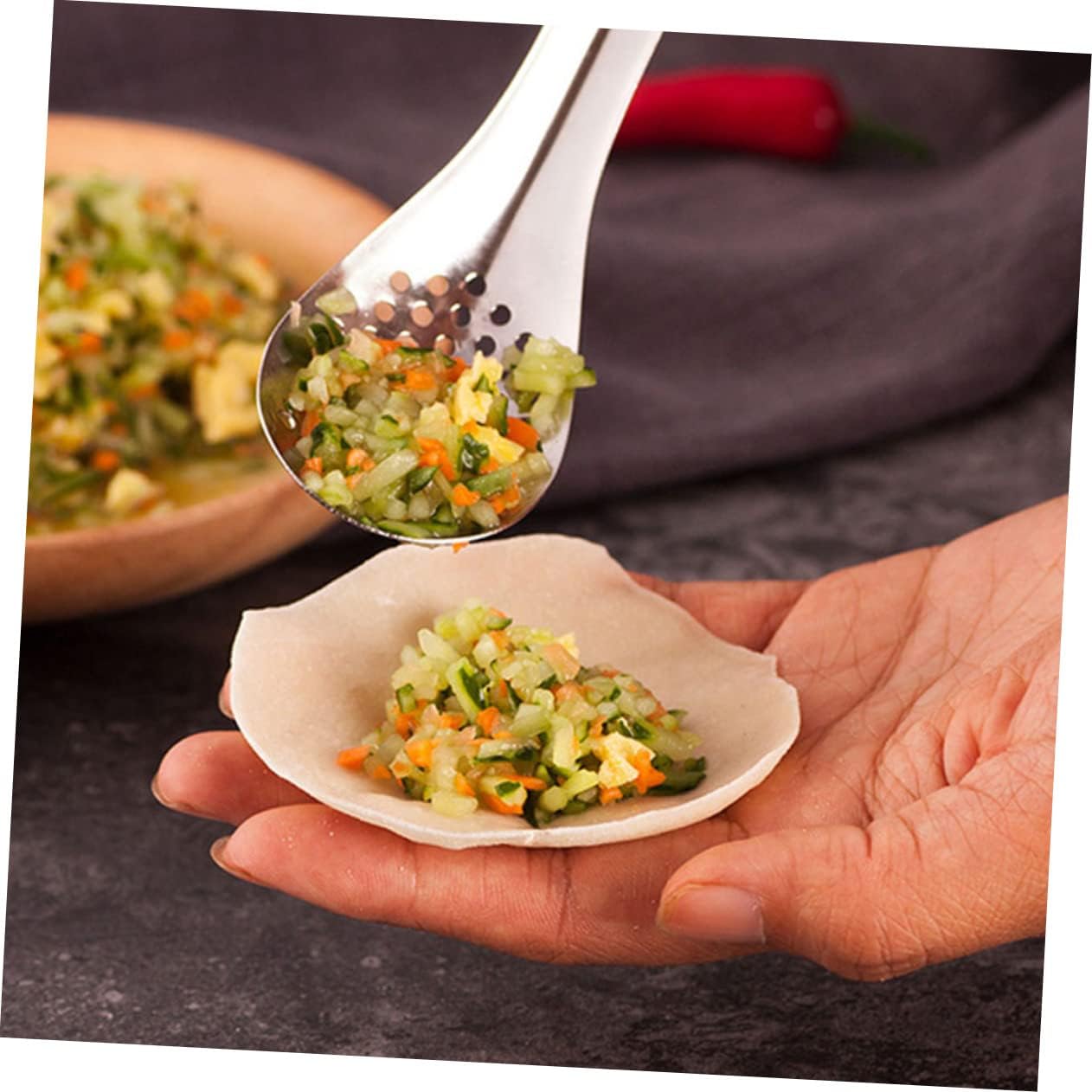 Stainless Steel Colander Scoop for Kitchen Pro