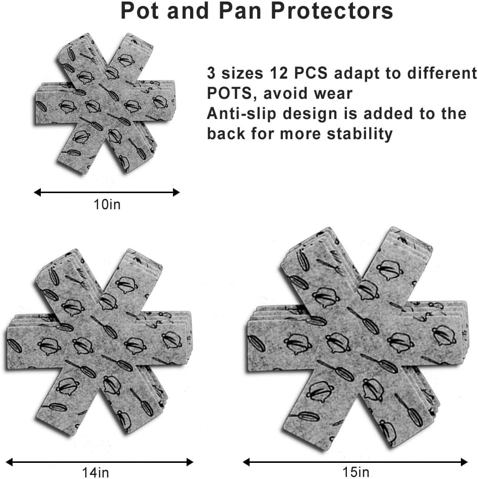 10-Piece Premium Pot and Pan Protectors