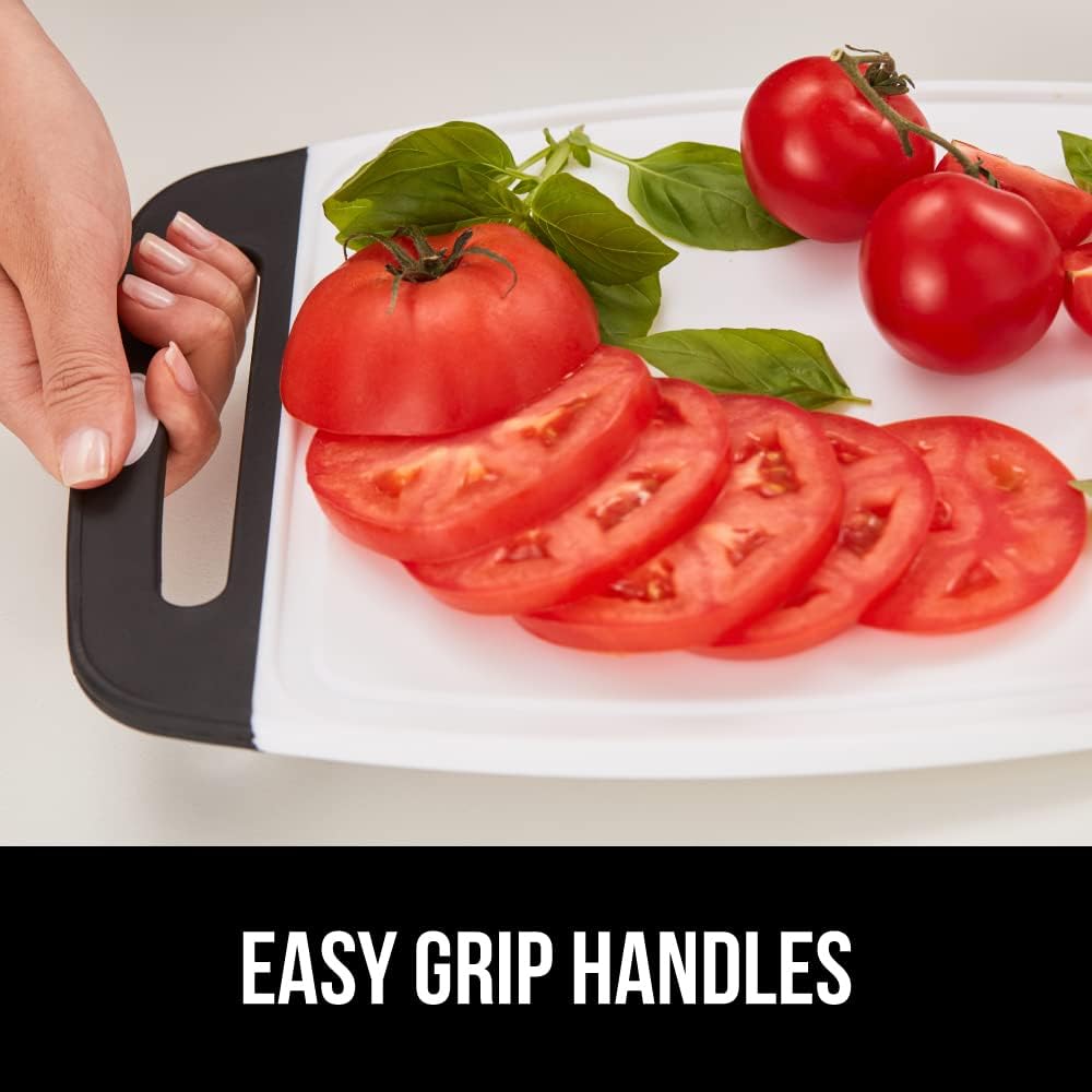 GORILLA GRIP 3-Piece BPA-Free Reversible Kitchen Cutting Board Set