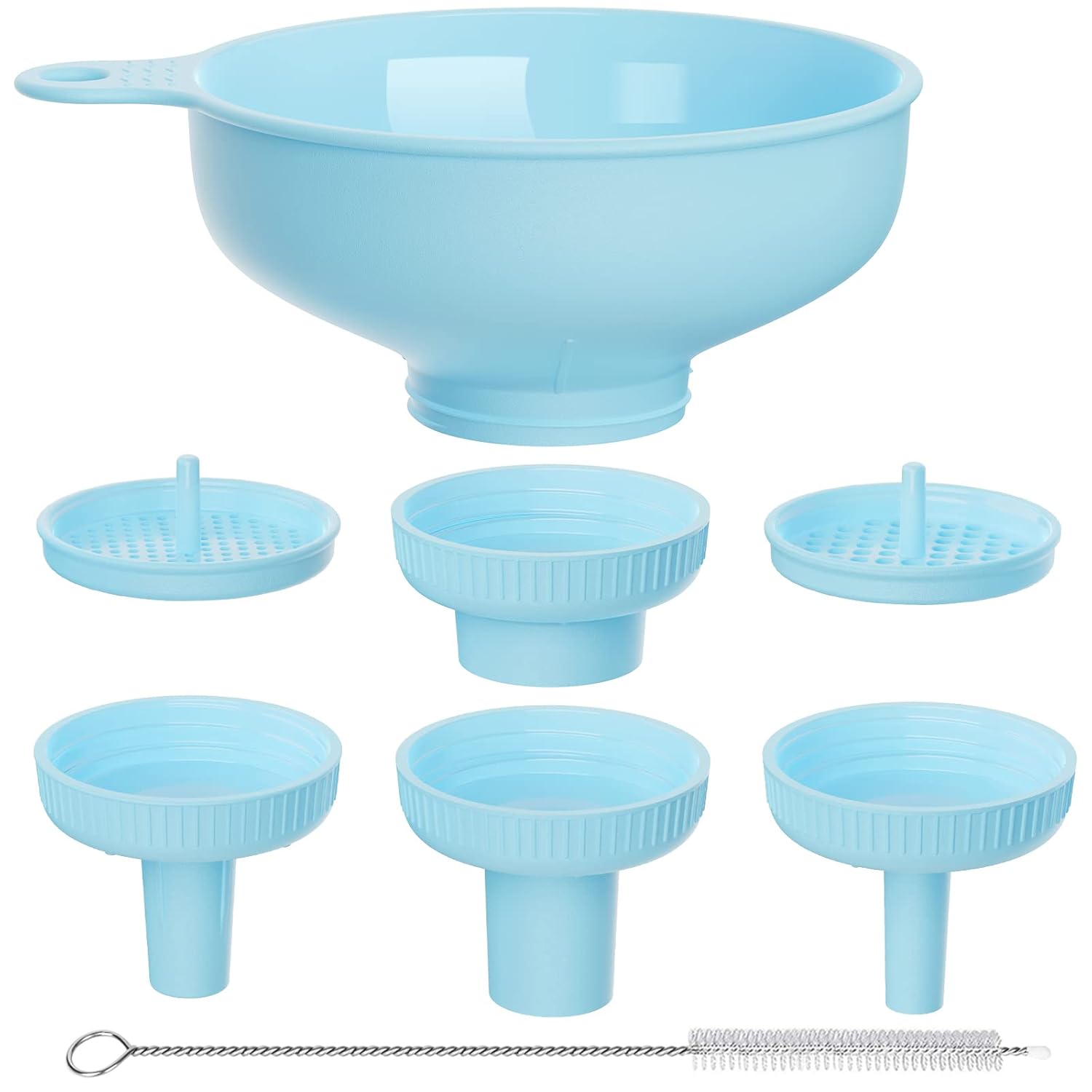 Wide Mouth Versatile Funnel Set for Kitchen Use