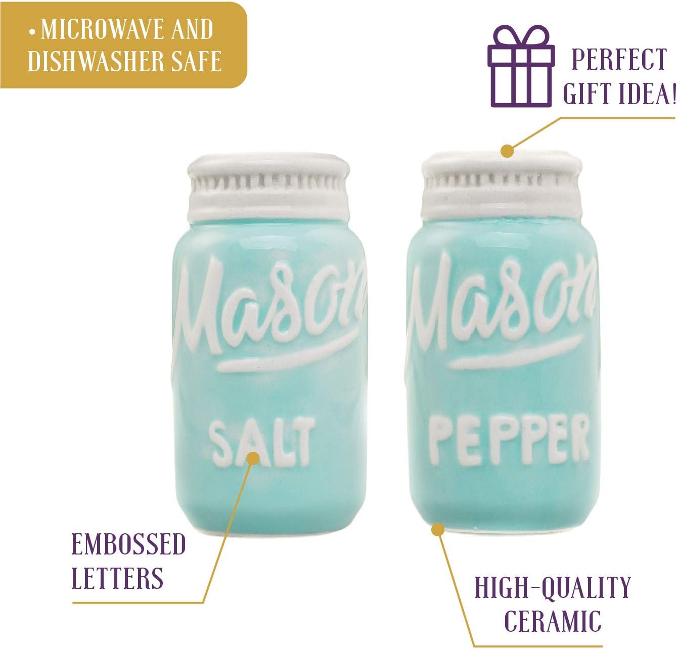 Rustic Salt Pepper Shakers Set