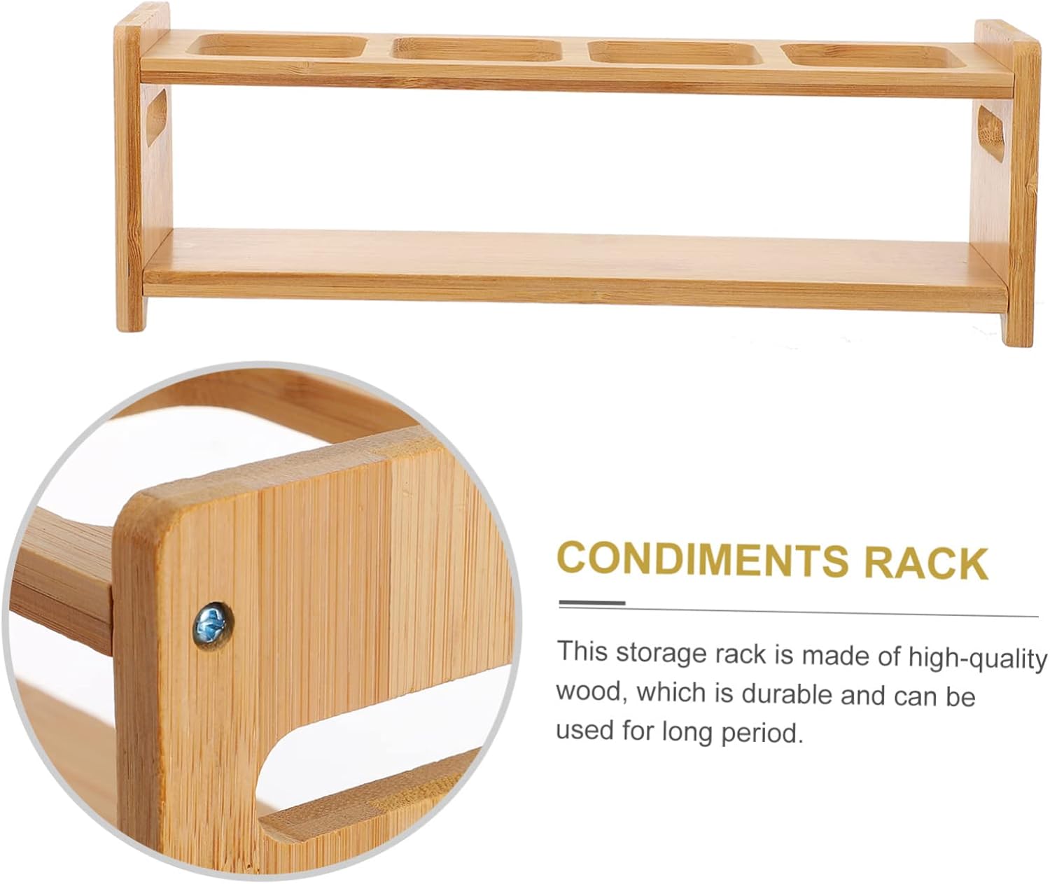FELTECHELECTR Durable 500ml Condiment Holder No Burrs Kitchen Organizer