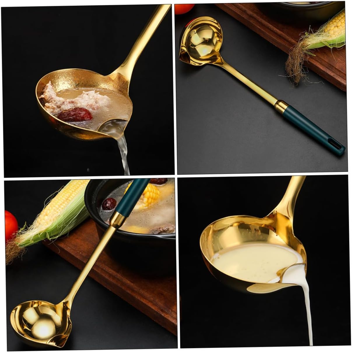 BESPORTBLE 1pc Stainless Steel Soup Ladle Fat Separator