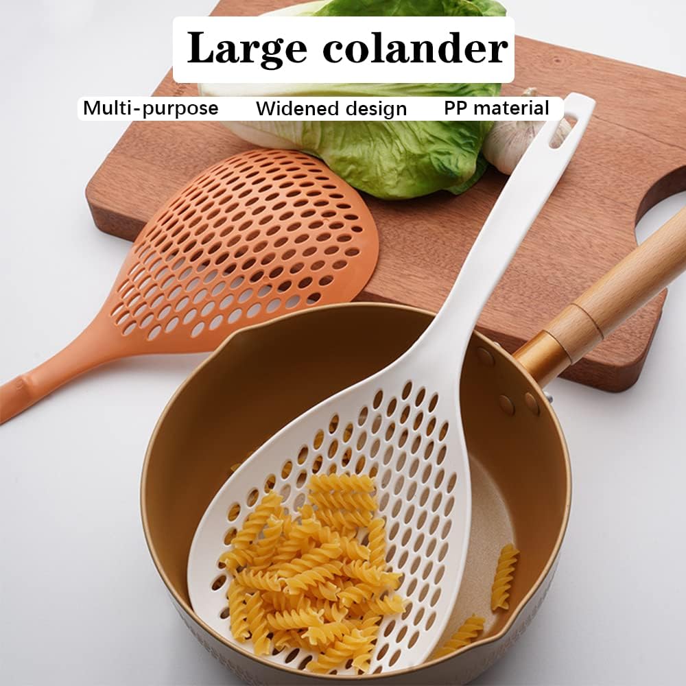 High-Quality 2-Piece Strainer Scoop for Kitchen Heat-Resistant Durable