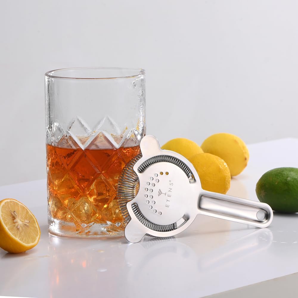 Stainless Steel Cocktail Strainer Silver Reusable Bar Tool for Drinks
