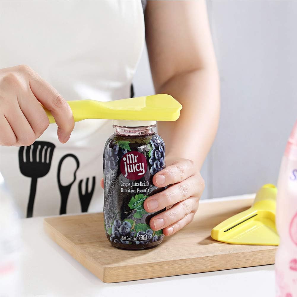 Ergonomic twists off bottle opener for seniors