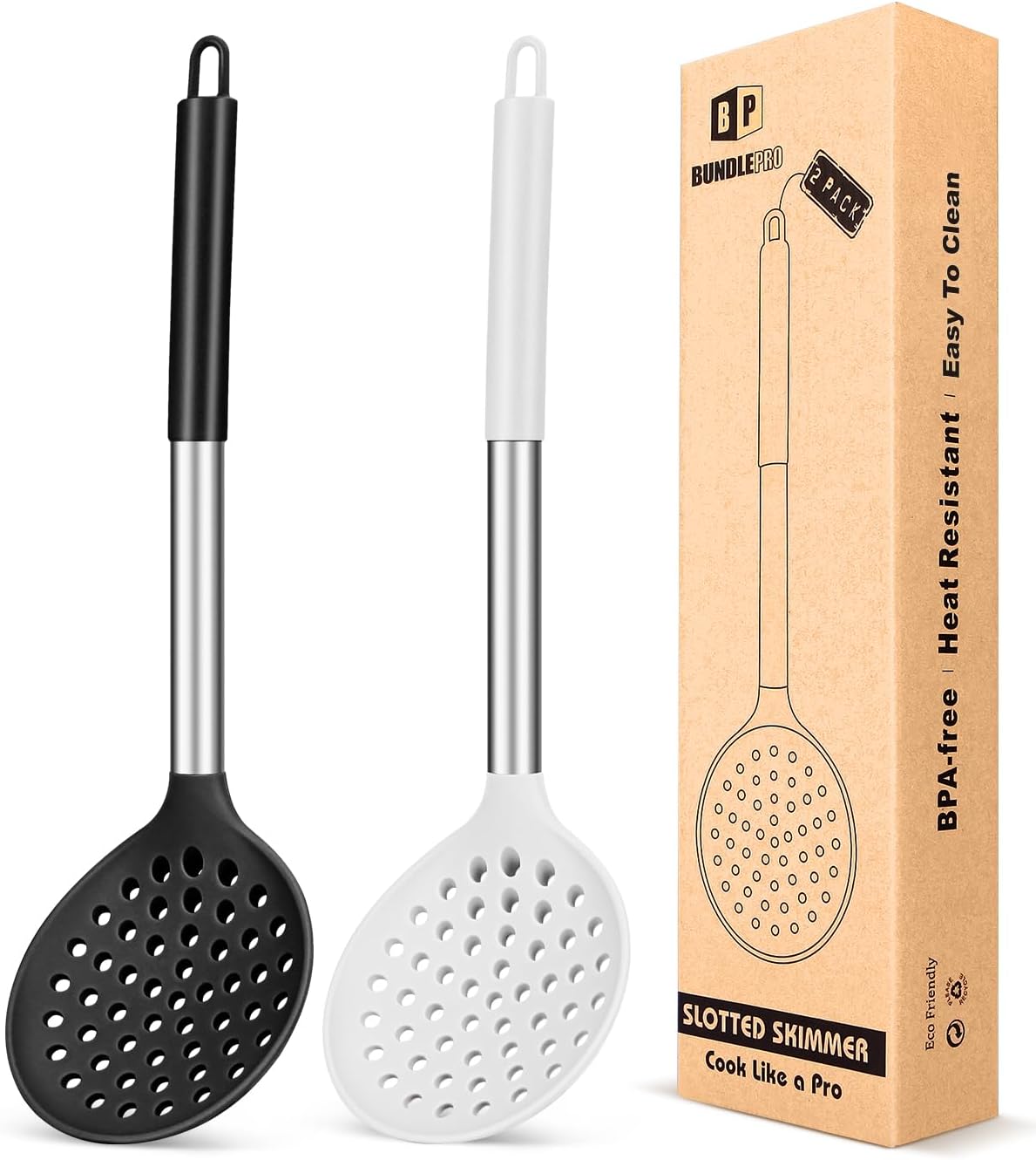 Premium Kitchen Ladle Strainer Set for High Heat and Easy Cooking
