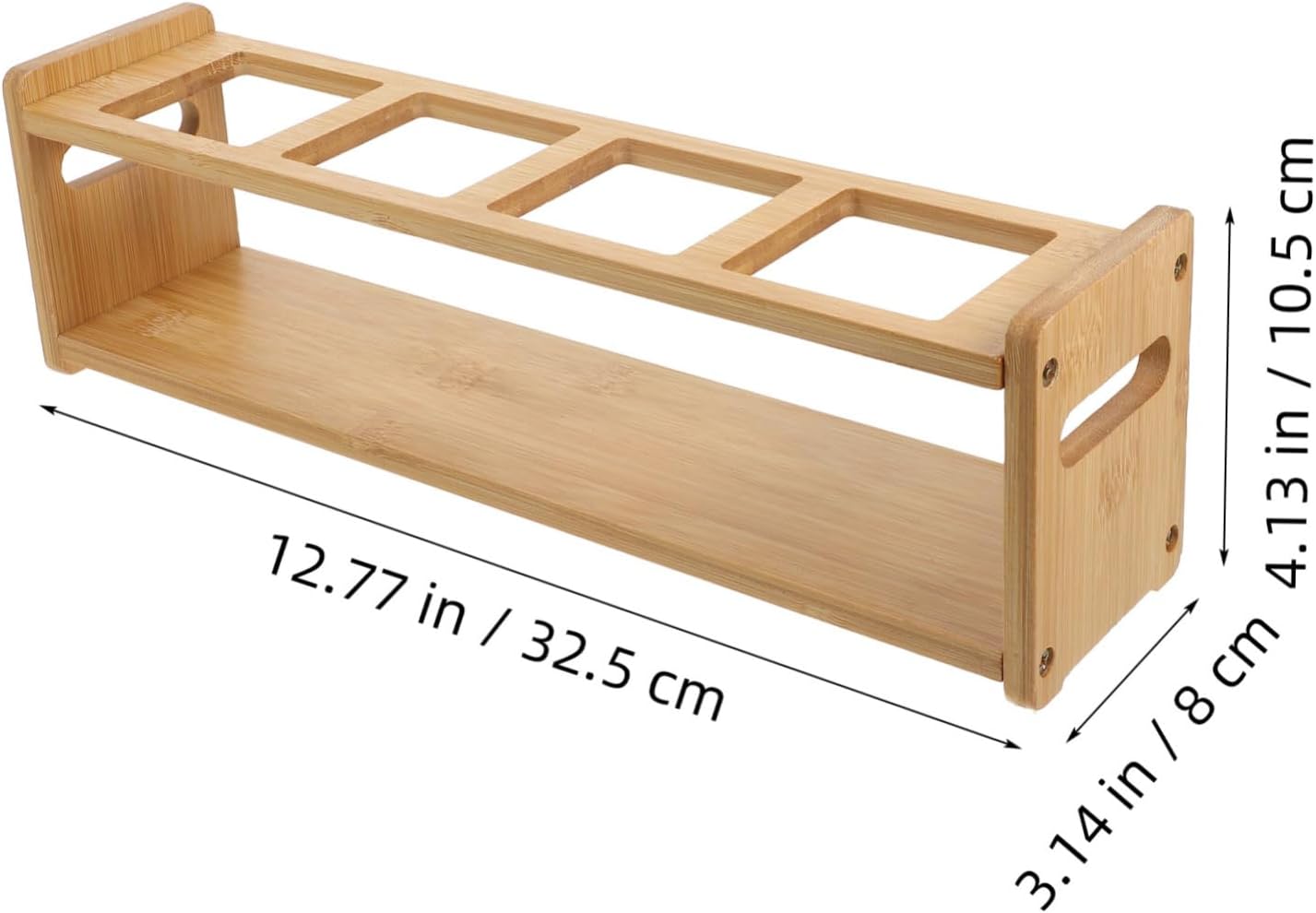 Wooden Seasoning Bottle Storage Rack
