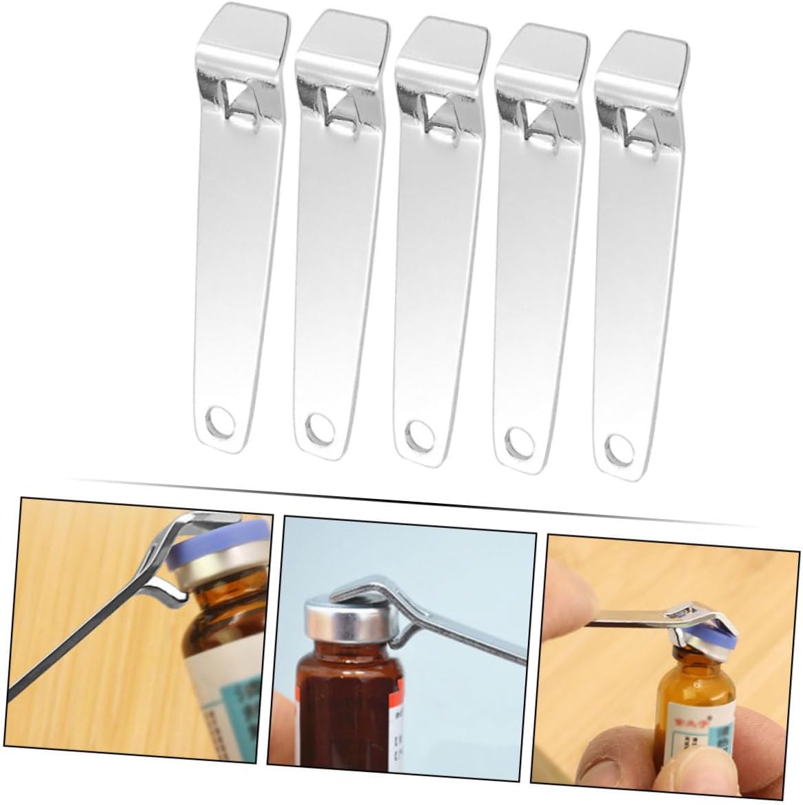 5pcs Stainless Steel Nurse Vial Opener Set