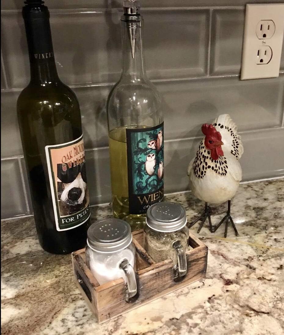 Mason Jar Salt Pepper Shakers Handcrafted Country Kitchen Essentials