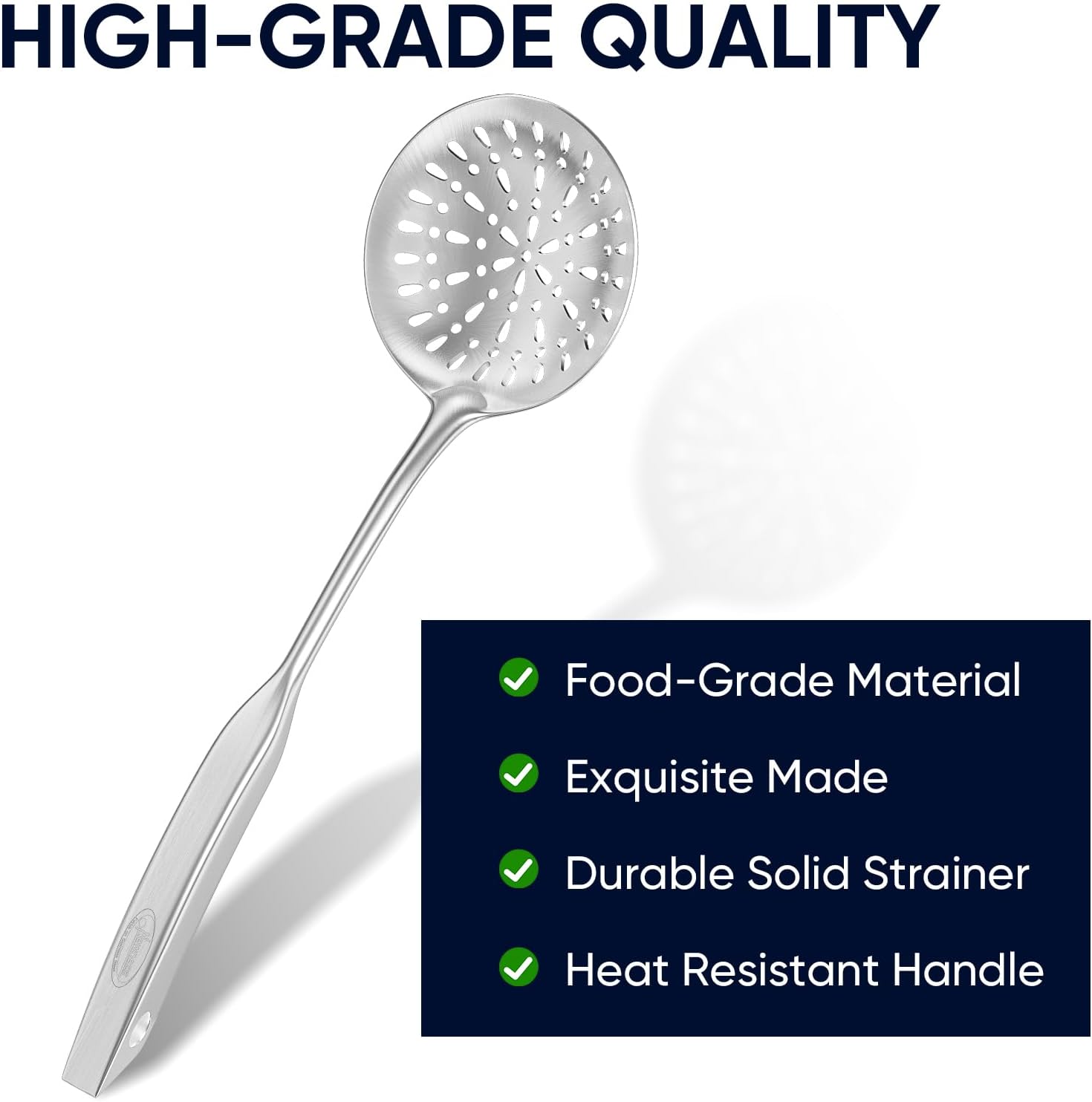 Stainless Steel Skimmer Spoon Durable Kitchen Tool from Newness