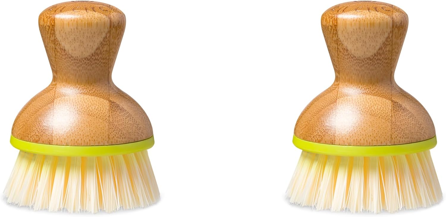 Full Circle Bamboo Dish Brush Ergonomic Design