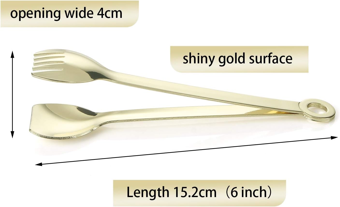 Stainless Steel Appetizer Tongs Set of 4