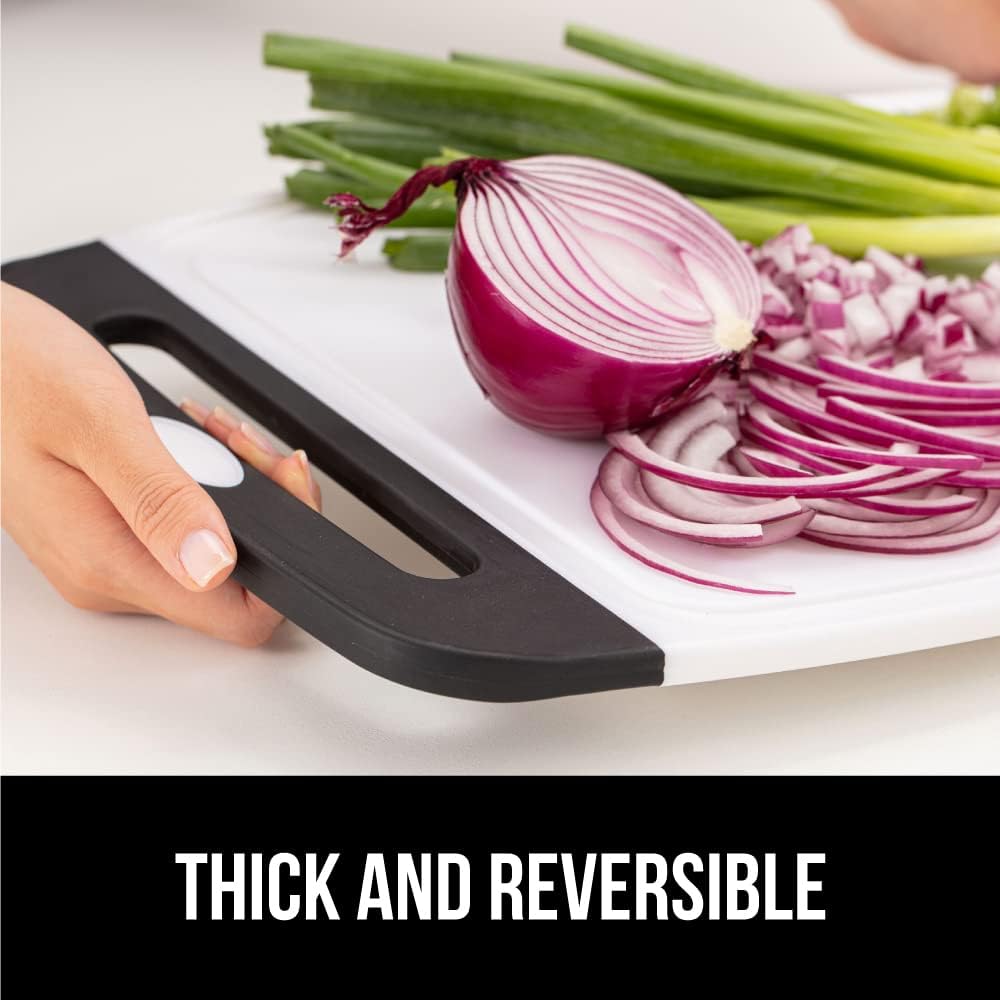 GORILLA GRIP 3-Piece BPA-Free Reversible Kitchen Cutting Board Set