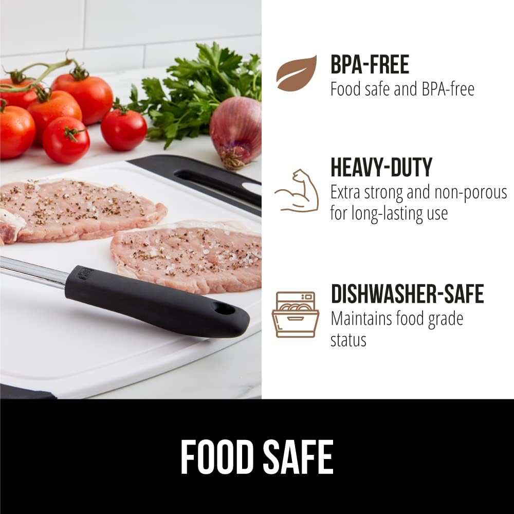 GORILLA GRIP 3-Piece BPA-Free Reversible Kitchen Cutting Board Set