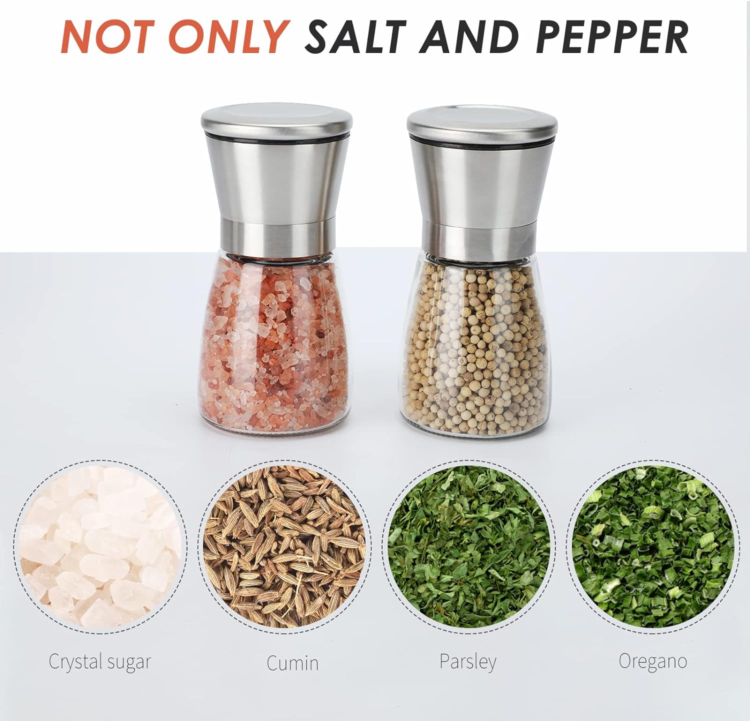 Ebaco Salt Pepper Grinder Set 2 Pack