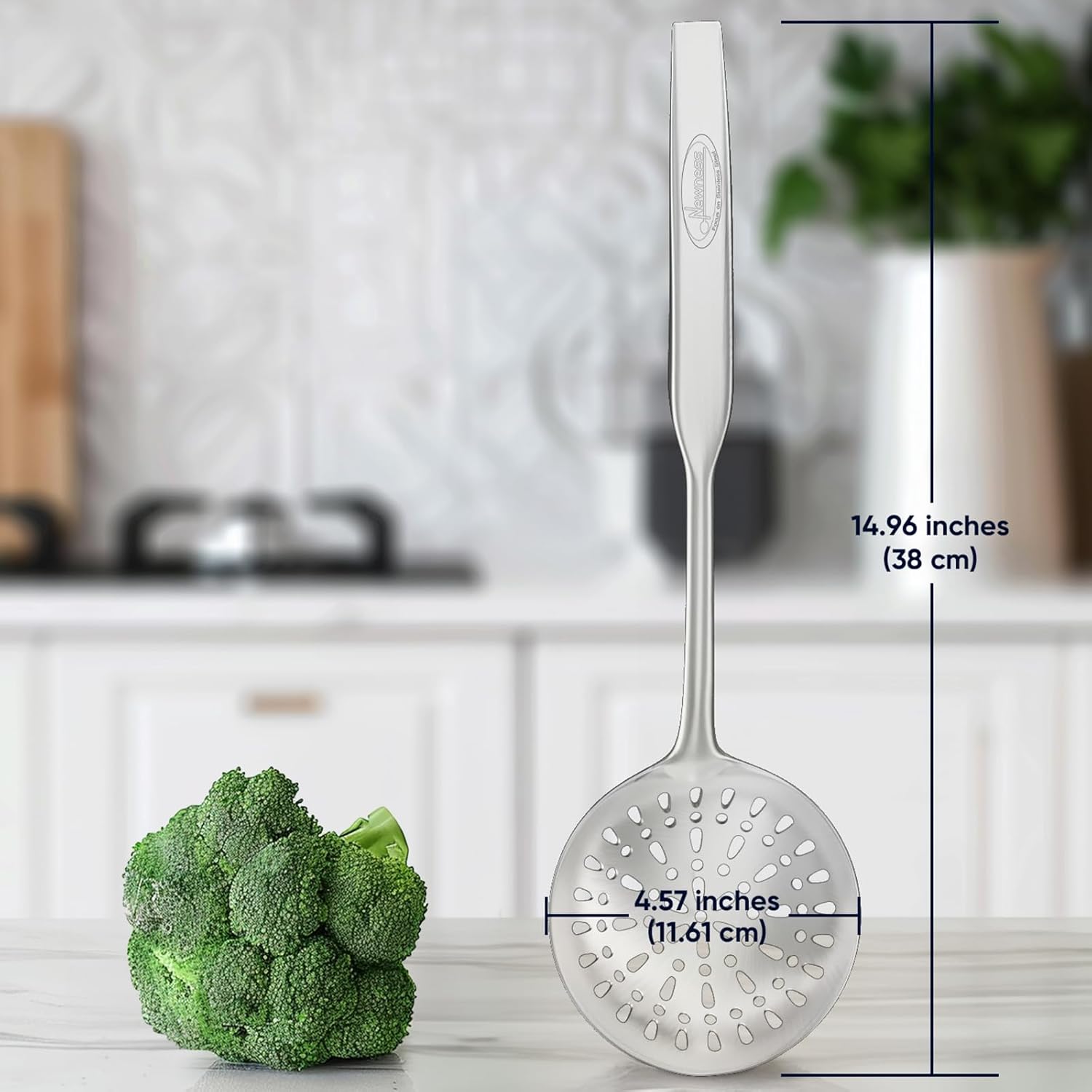 Stainless Steel Skimmer Spoon Durable Kitchen Tool from Newness