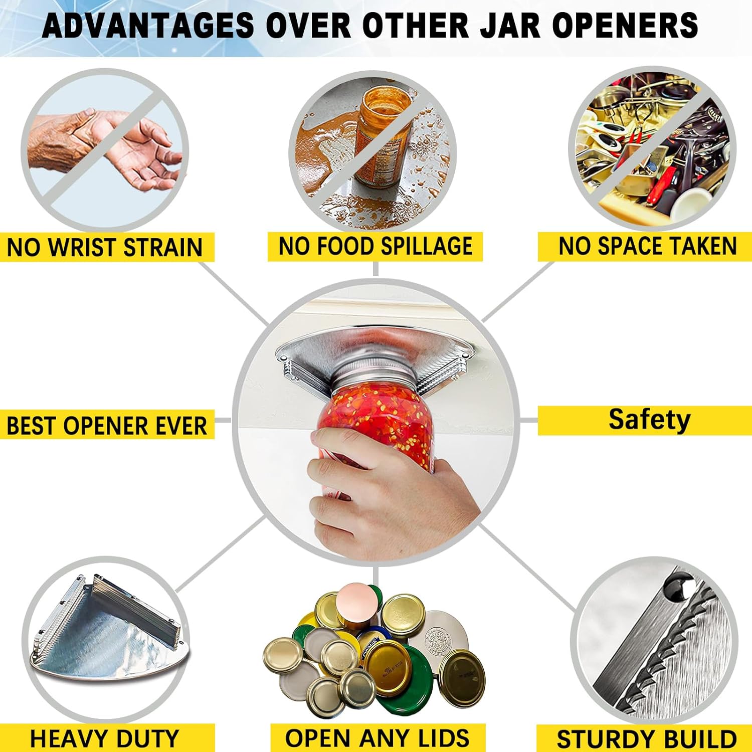 Upgraded Stainless Steel Jar Opener for Seniors 1