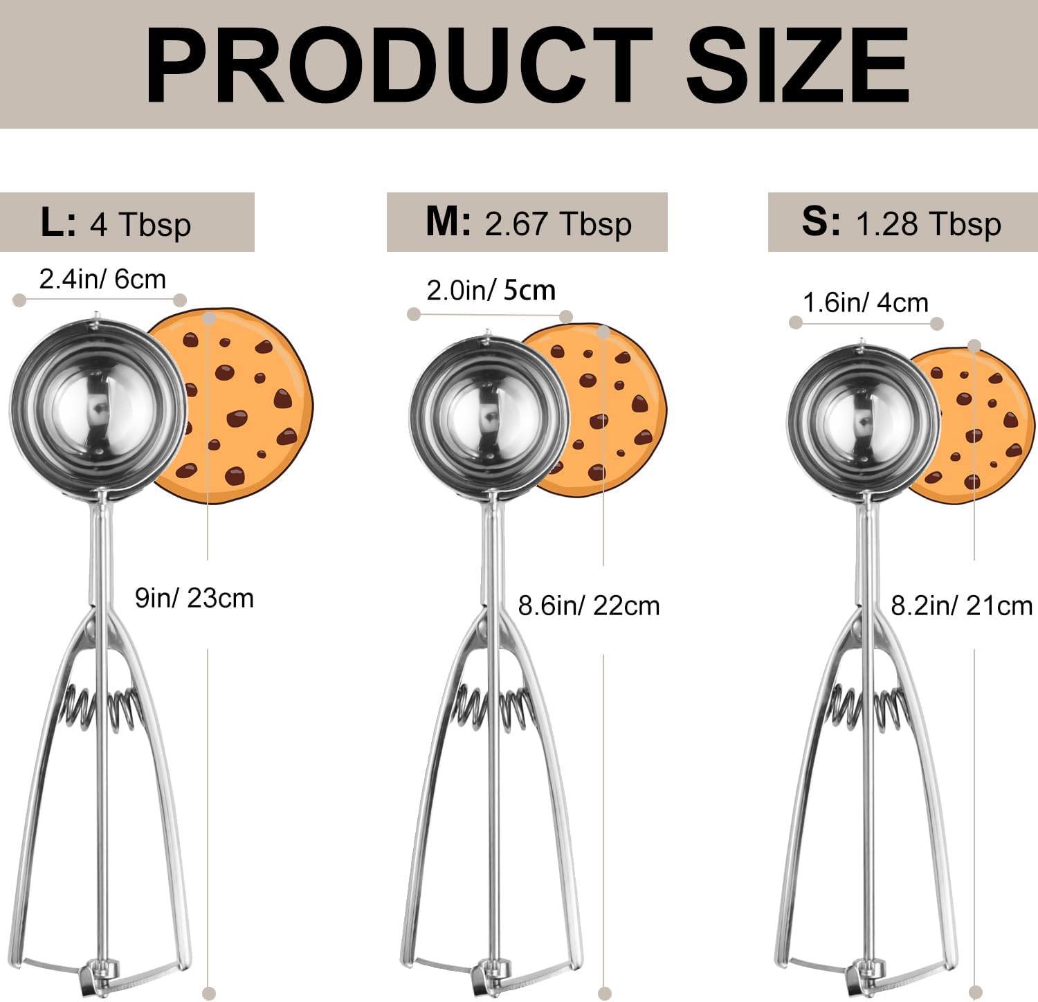 Professional Cookie Scoop Set Easy Baking Accessories