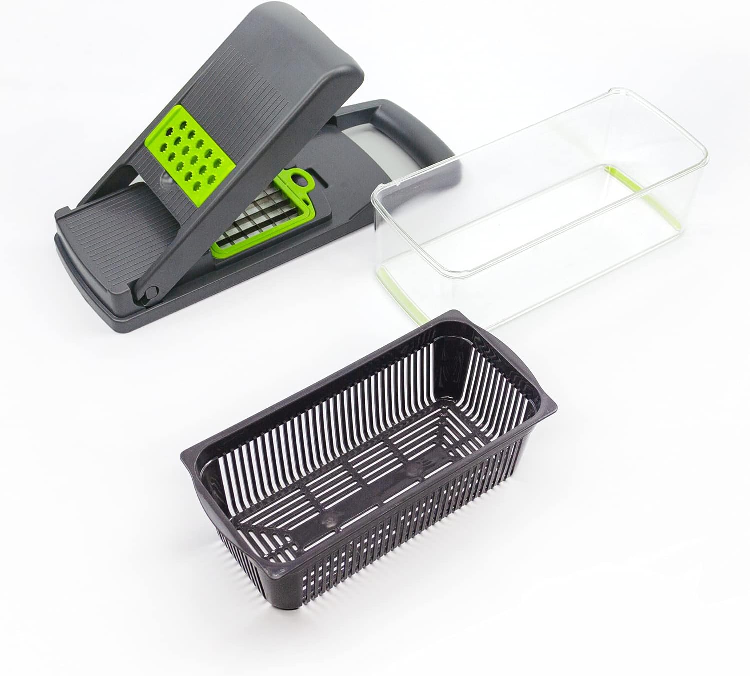 KAUKKO 9 in 1 incrementsal Vegetable Chopper with Food Container Set