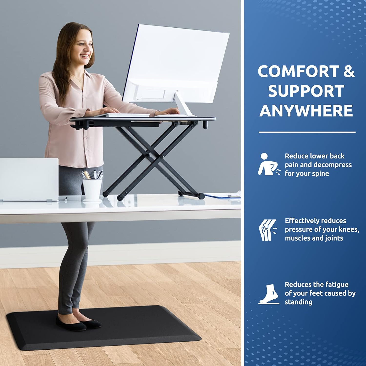 KitchenClouds Kitchen Mat Cushioned Anti Fatigue Rug