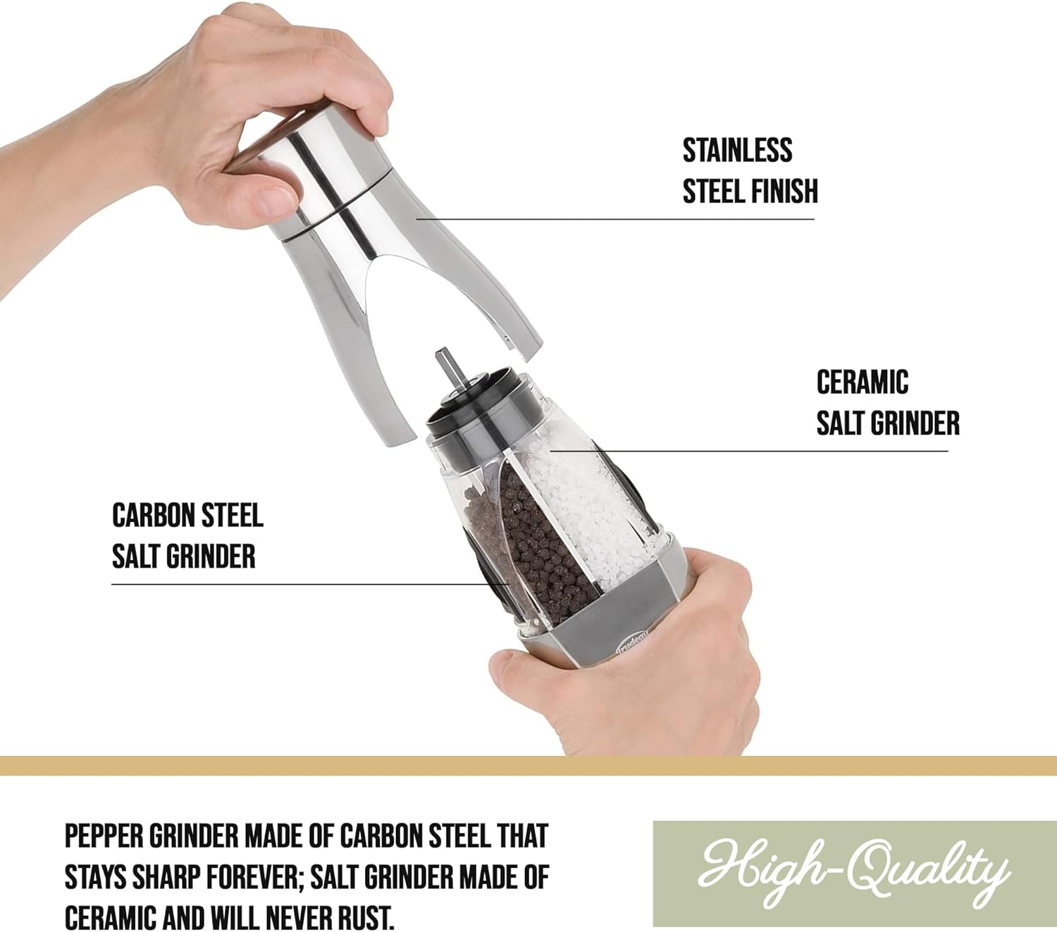 Trudeau 2-in-1 Salt and Pepper Mill