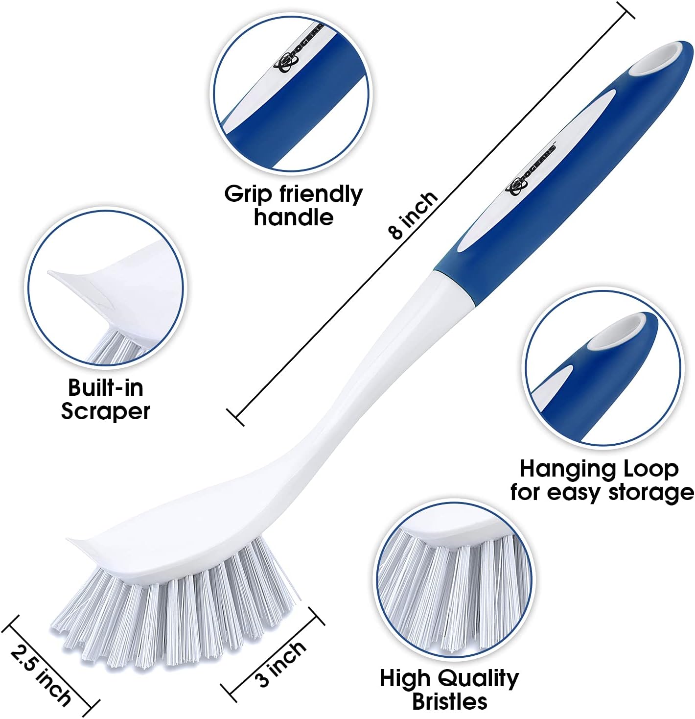 Durable Dish Set for Kitchen Cleaning