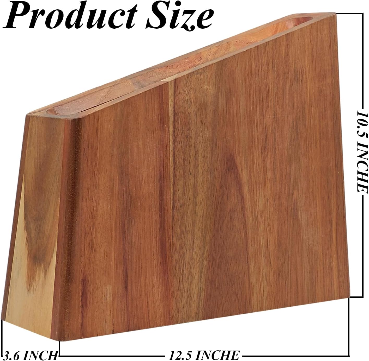 Magnetic Knife Block Holder - Stylish Magnetic Knife Block for Kitchen Storage