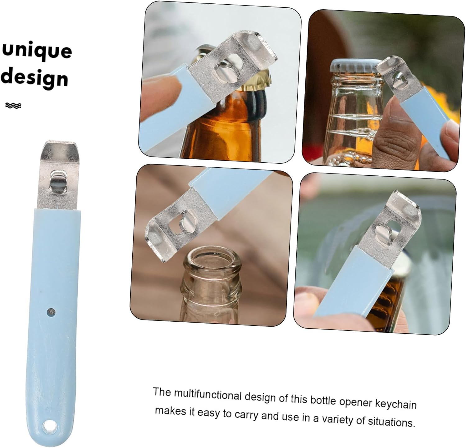 Foldable 2-Piece Steel Vial Bottle Opener for Healthcare Professionals