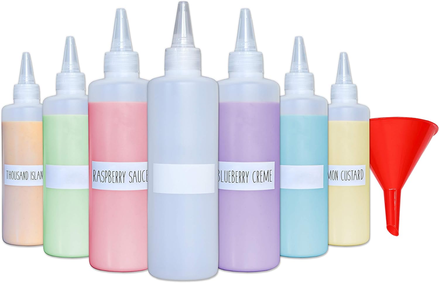 7-Piece Squeeze Bottle Set