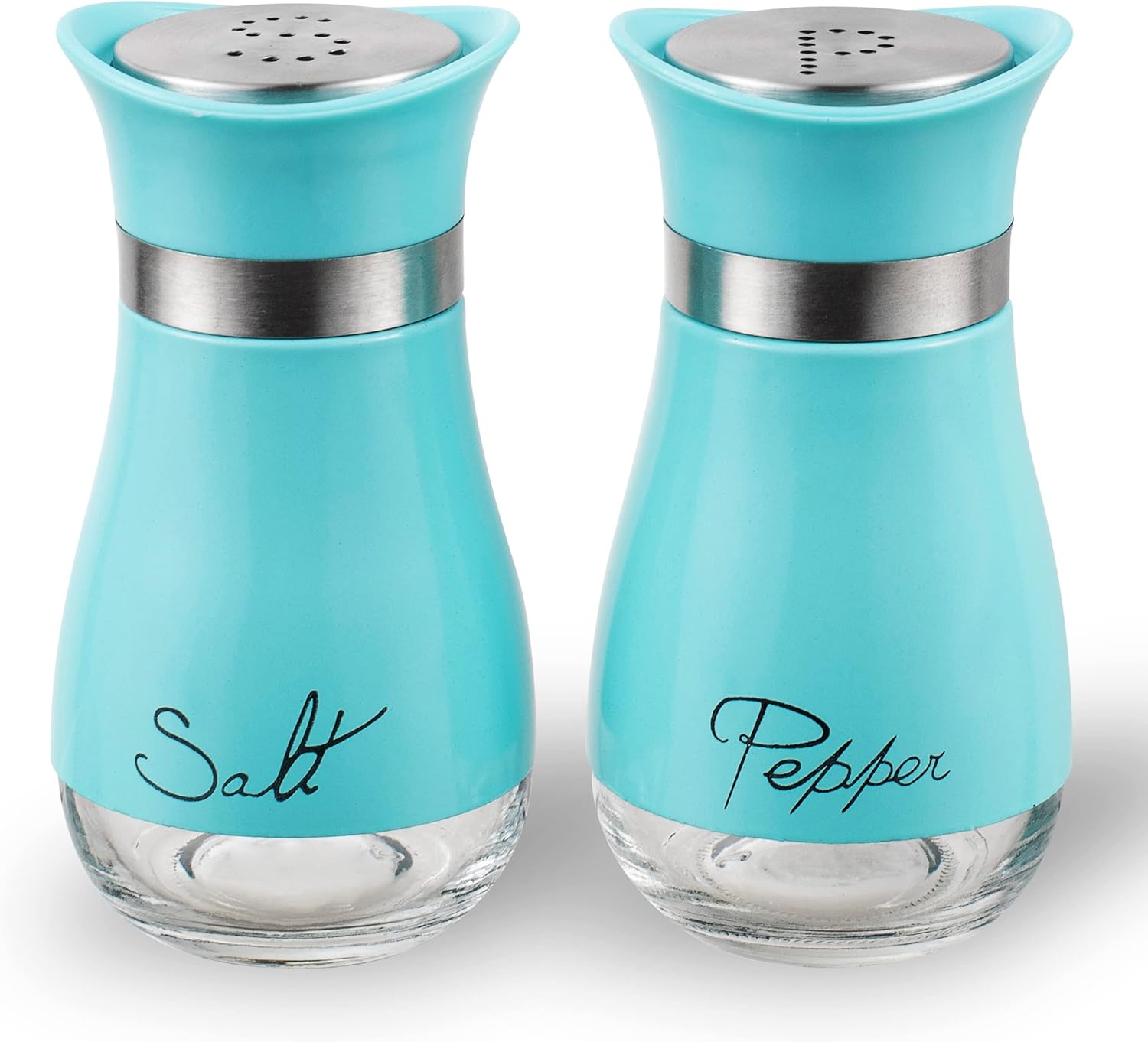 Lonffery Salt and Pepper Shakers Set of 2 Turquoise