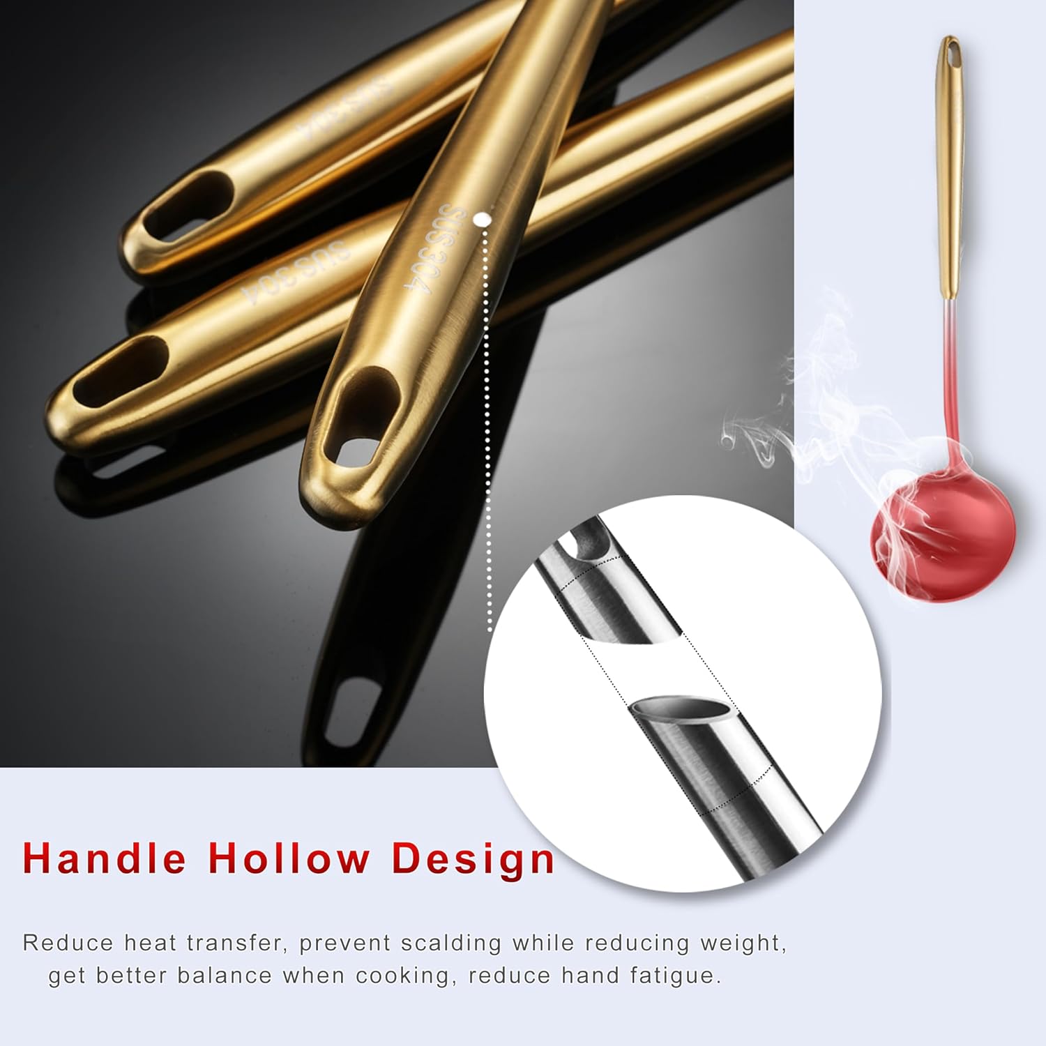 9-Piece Stainless Steel Cooking Utensils Set