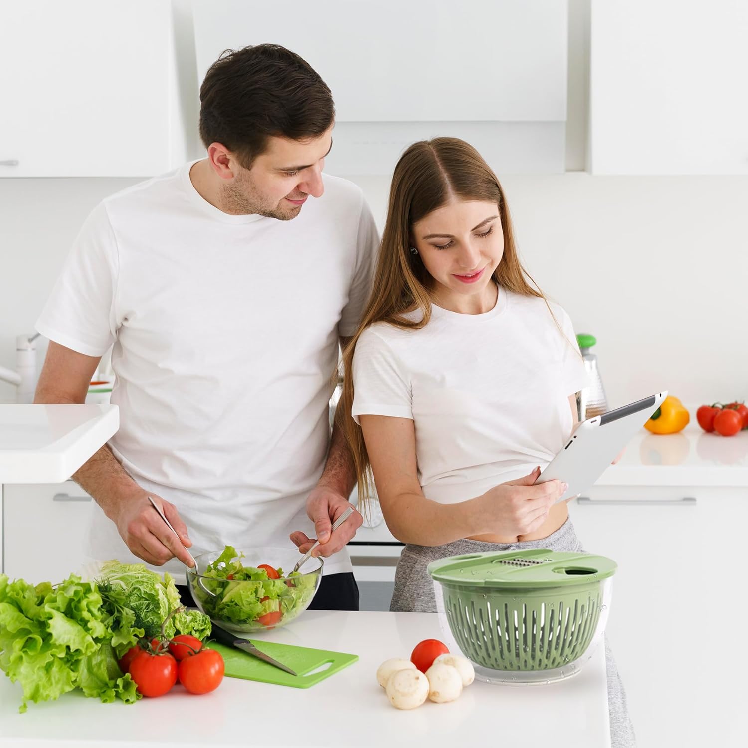 SUSTEAS Salad Spinner Efficient Kitchen Tool