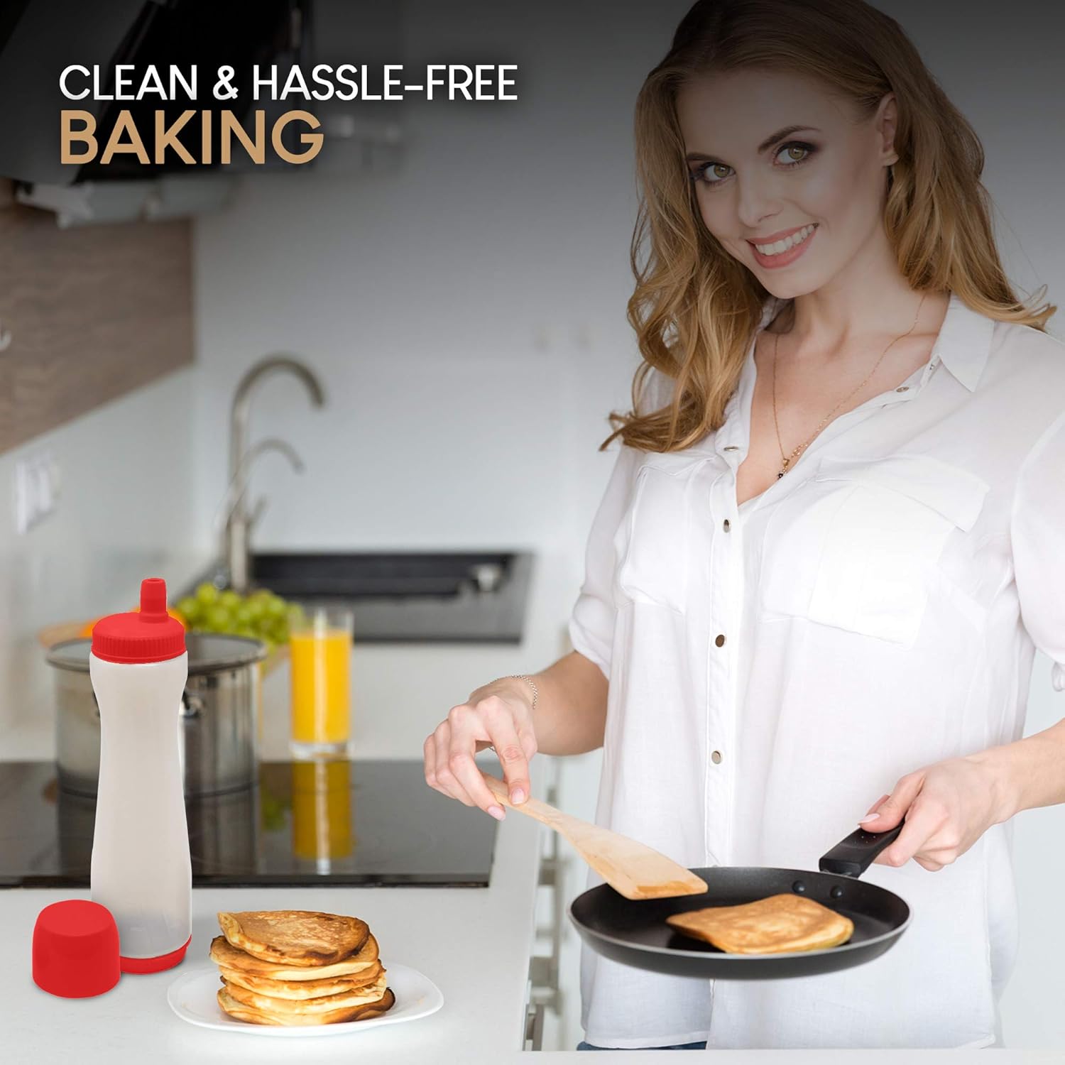 Pancake Batter Dispenser Red