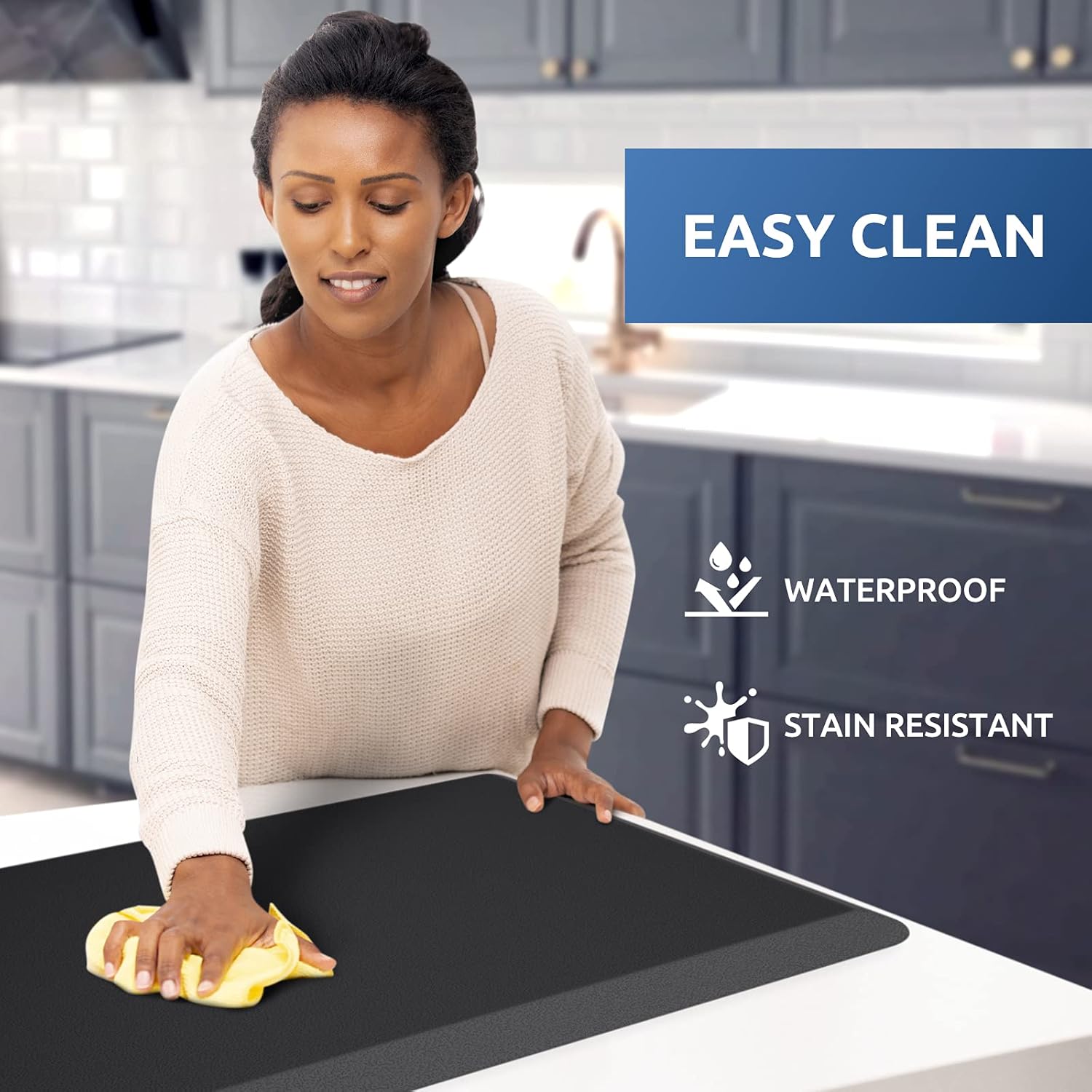 KitchenClouds Kitchen Mat Cushioned Anti Fatigue Rug