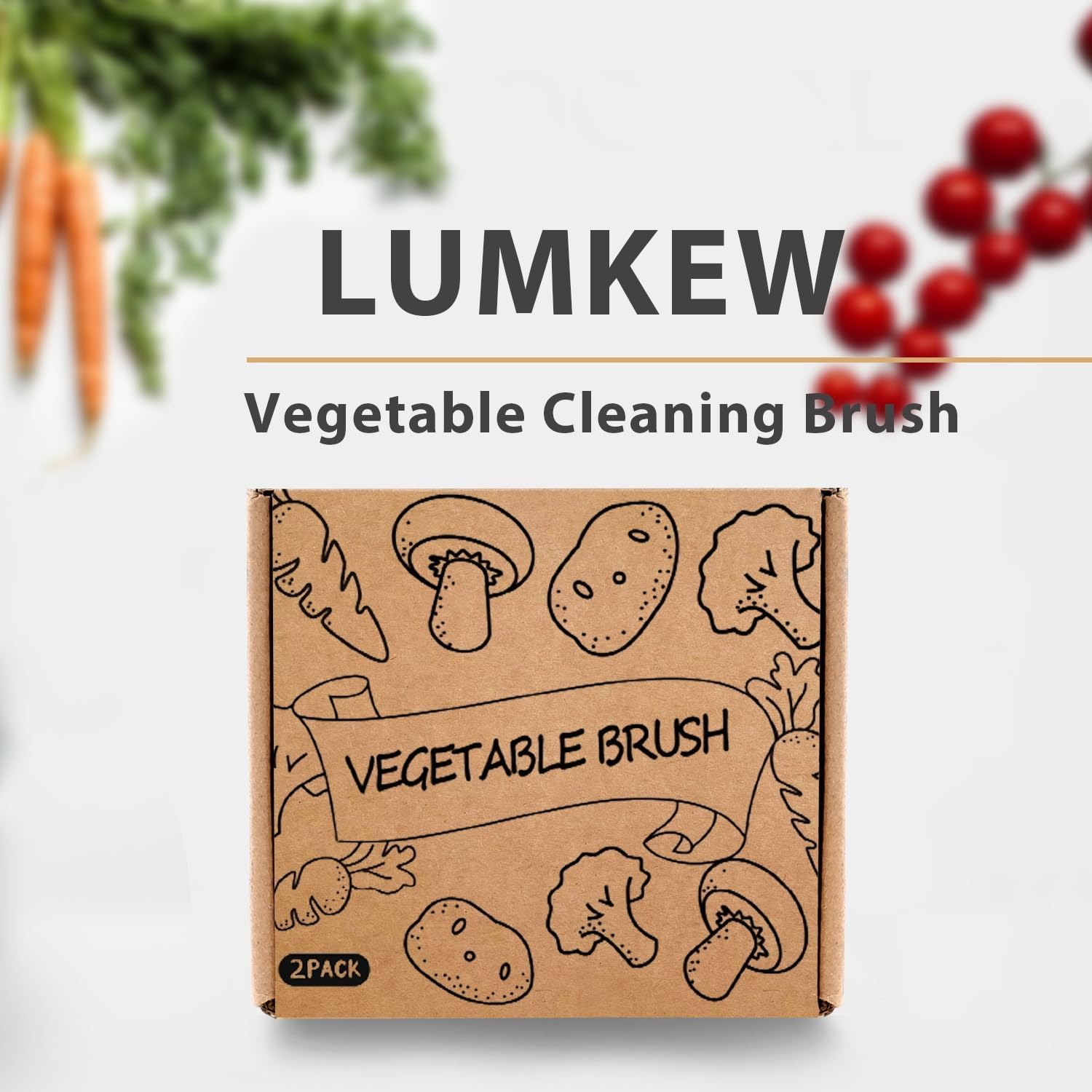 Vibrant Stylish Vegetable Brush Scrubber