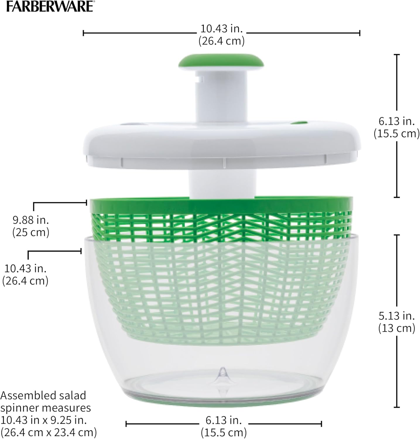 Pro Pump Salad Spinner with Bowl and Colander