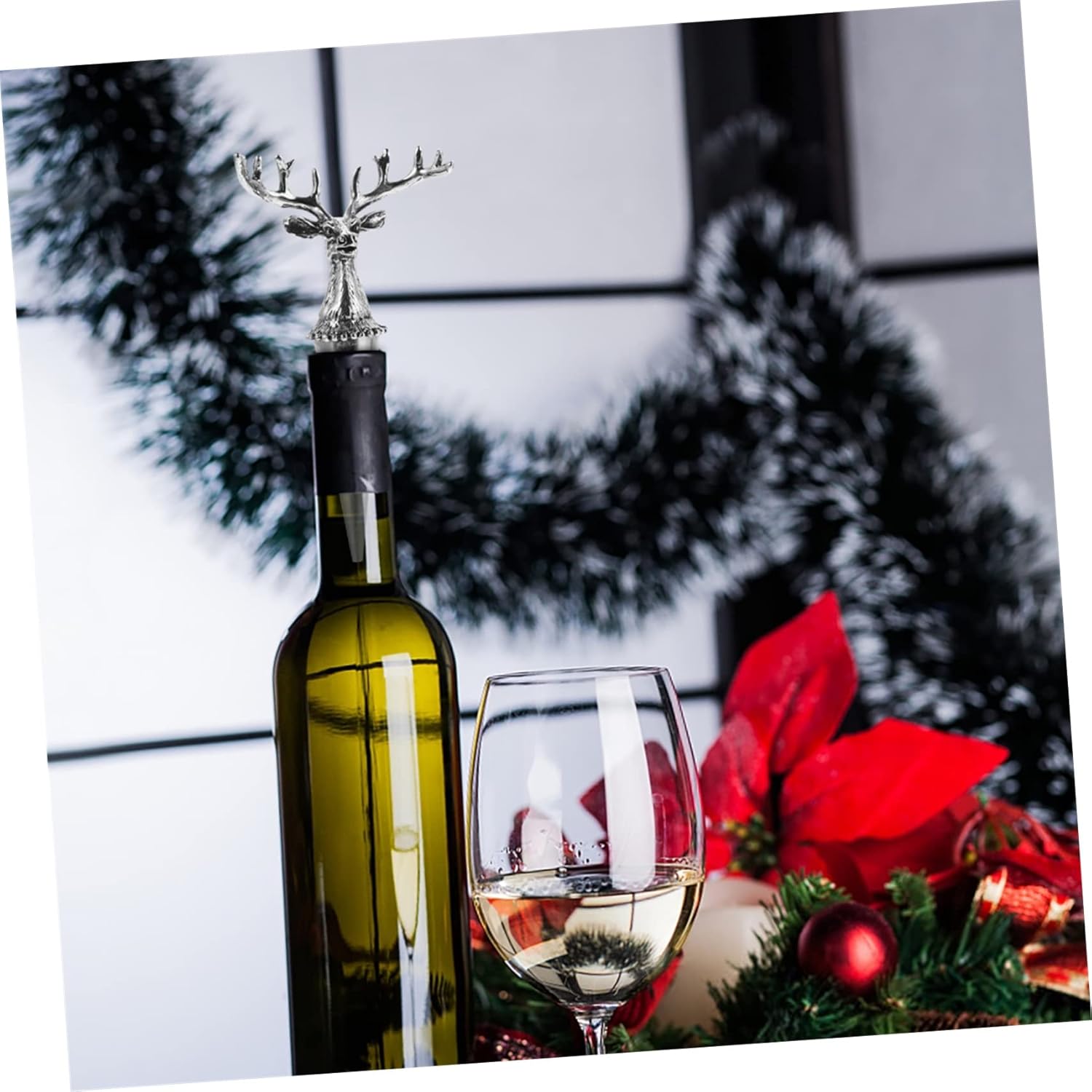 Elegant Deer Head Wine Bottle Stopper