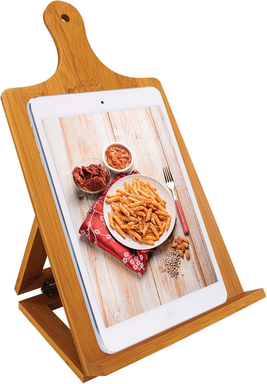 Custom Bamboo Chefs Easel Stand Eco-Friendly Cooking Gift