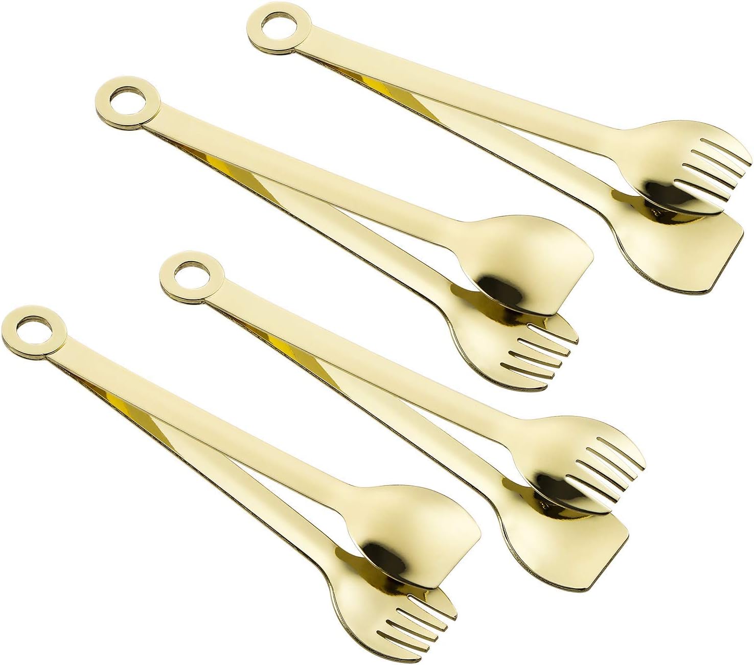Stainless Steel Appetizer Tongs Set of 4
