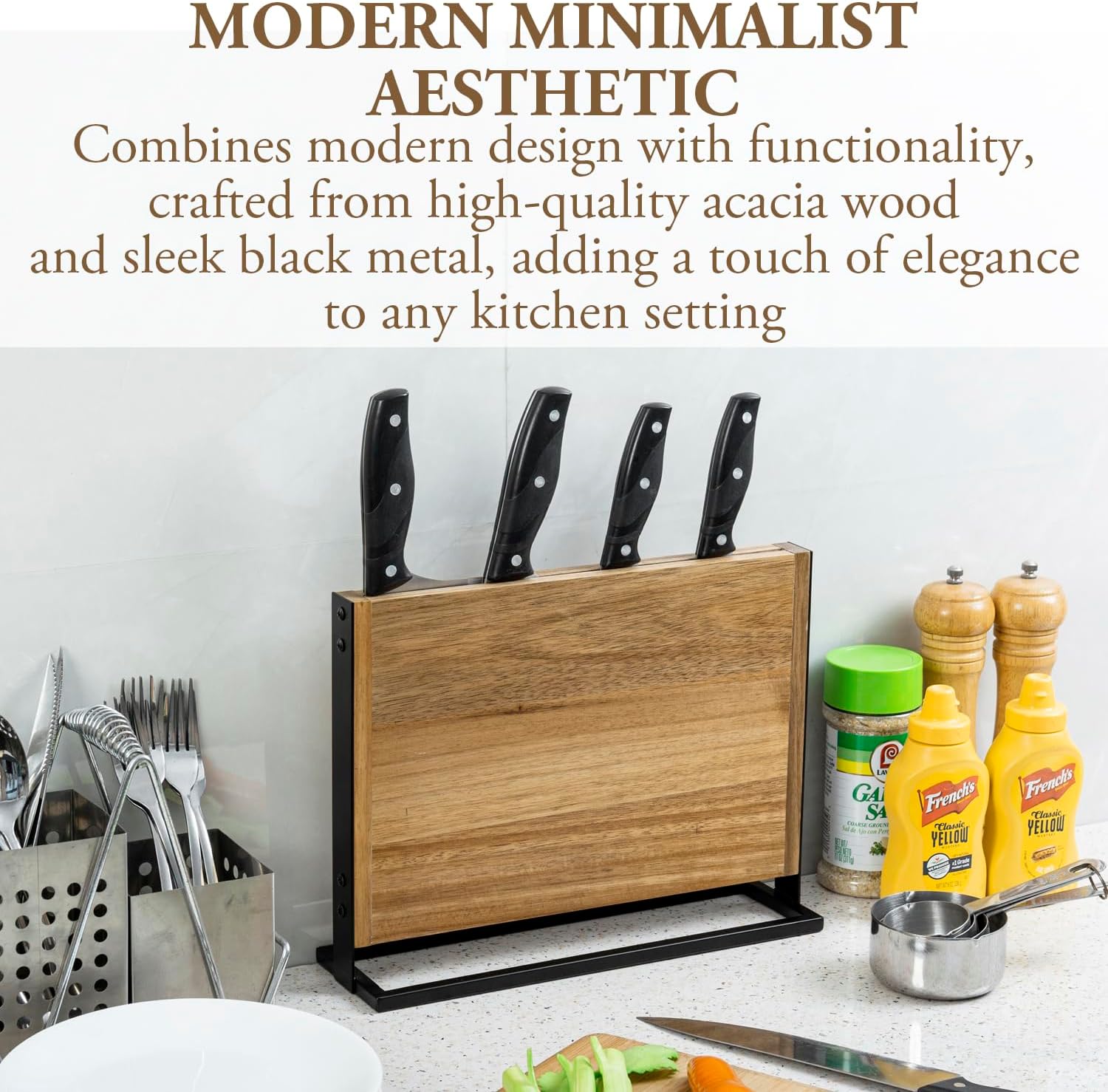 Modern Knife Block for Kitchen Storage