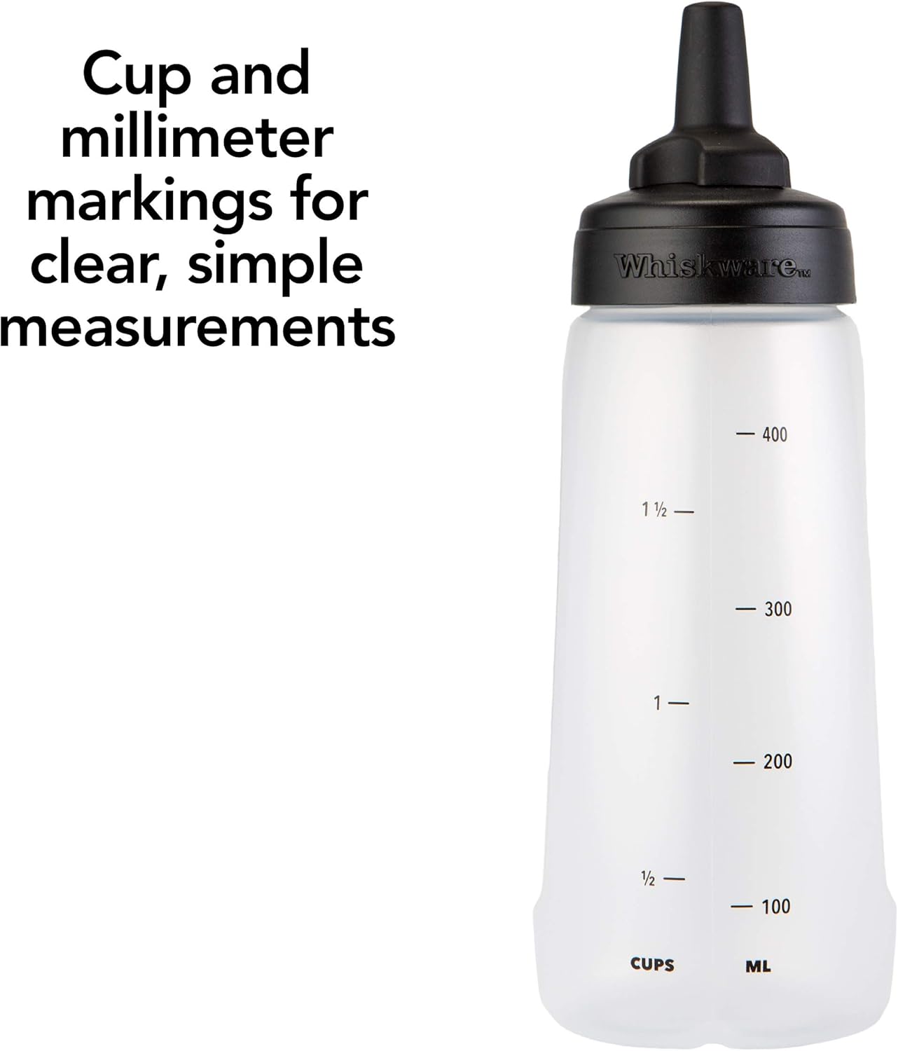 Whiskware Squeeze Bottle Sauce mixer 2-pack leak-proof design
