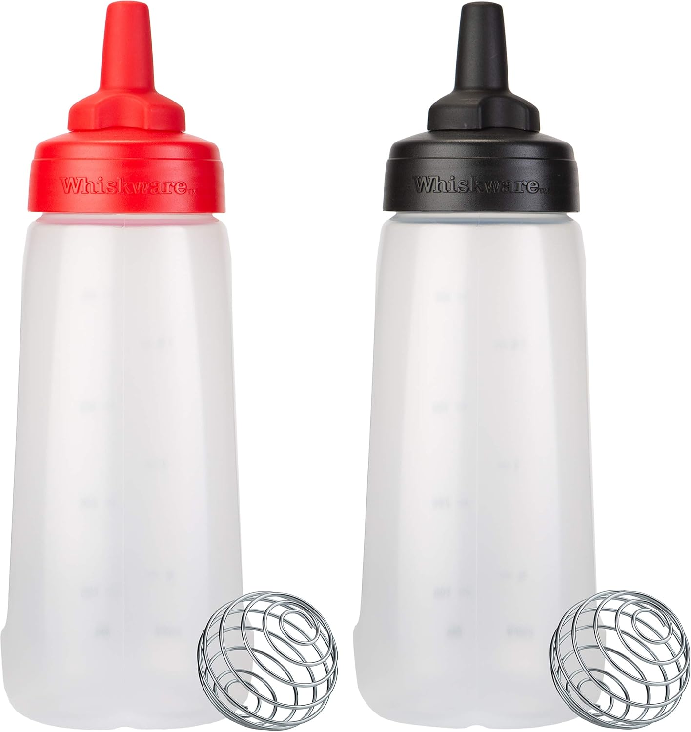 Whiskware Squeeze Bottle Sauce mixer 2-pack leak-proof design