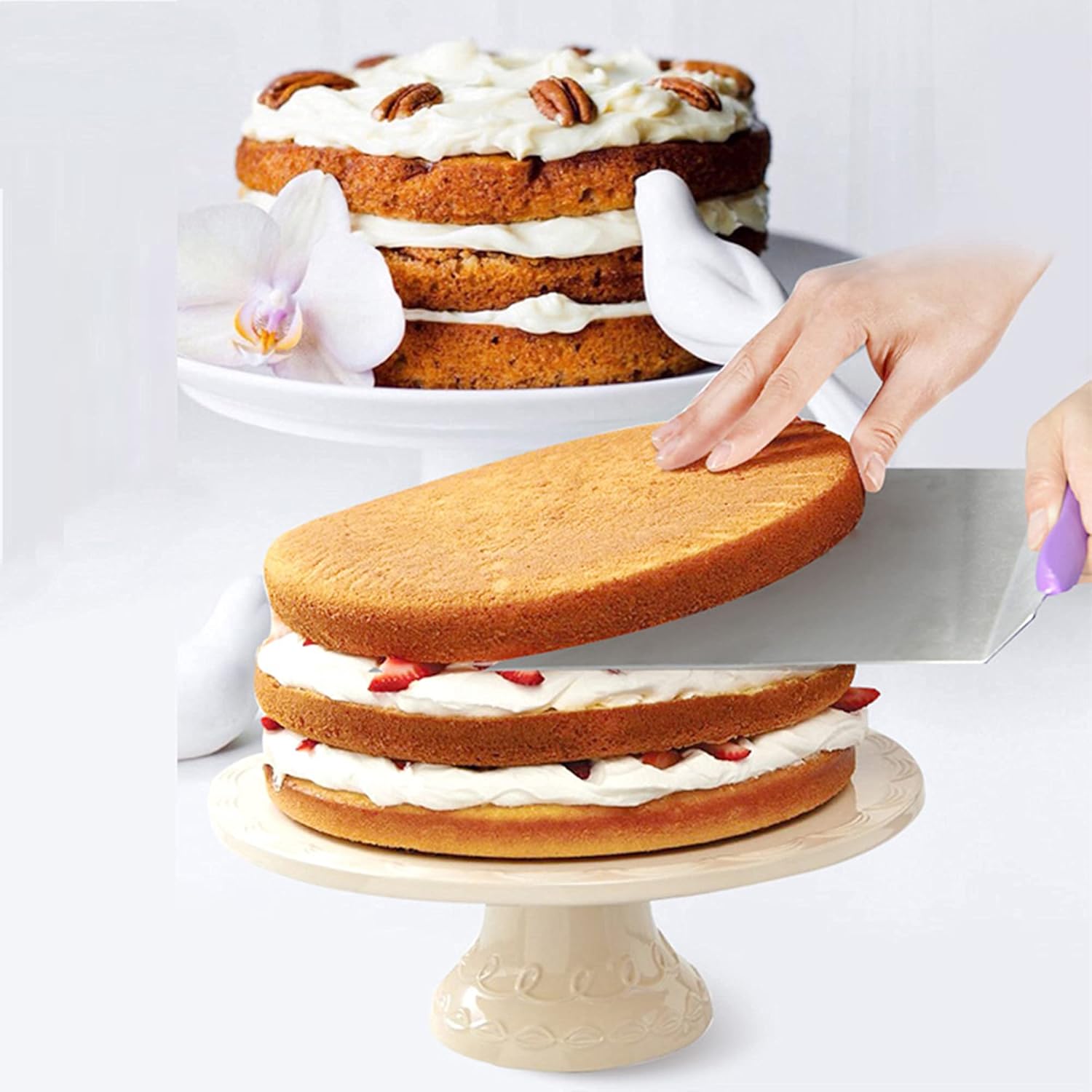 TOPHOME Stainless Steel Cake Lifter Transfer Shovel