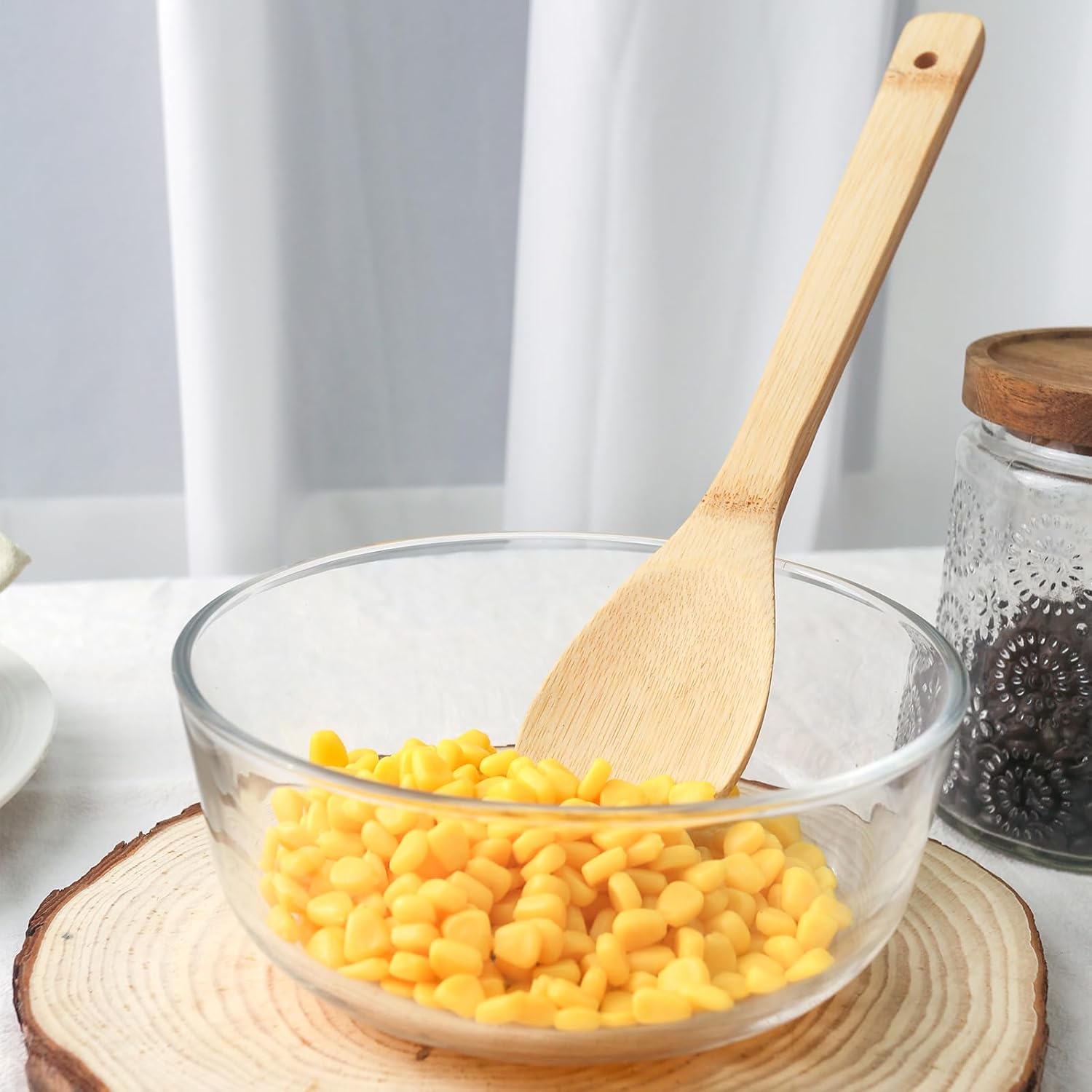 HAKSEN 6PCS Bamboo Cooking Utensils Set 1
