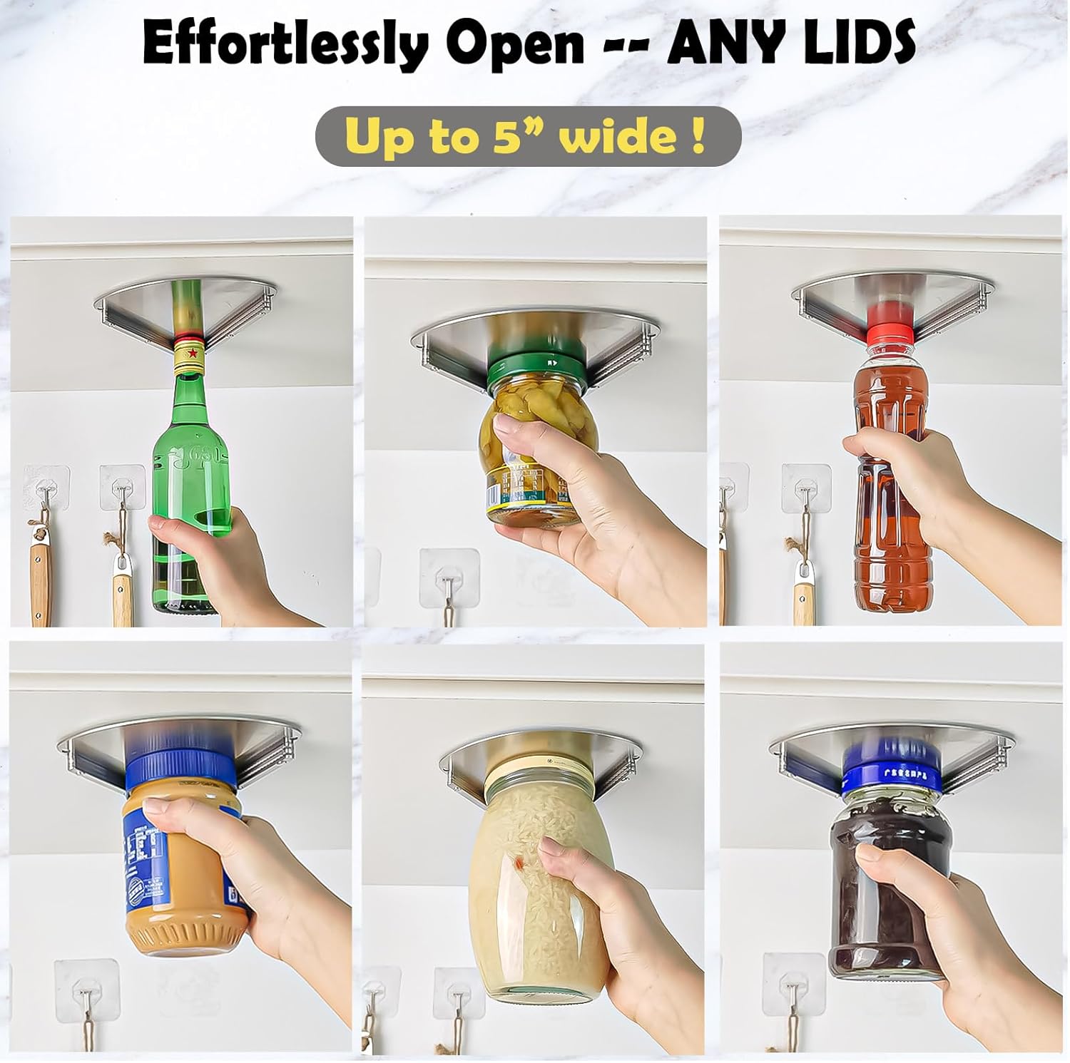 Upgraded Stainless Steel Jar Opener for Seniors 1