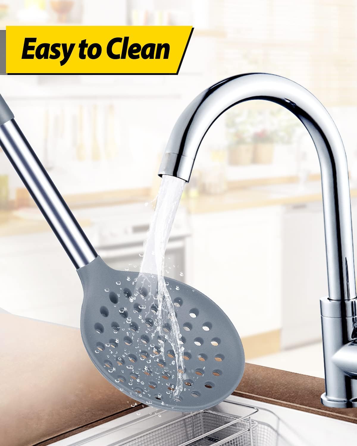 High Heat Resistant Kitchen Ladle Strainer Set