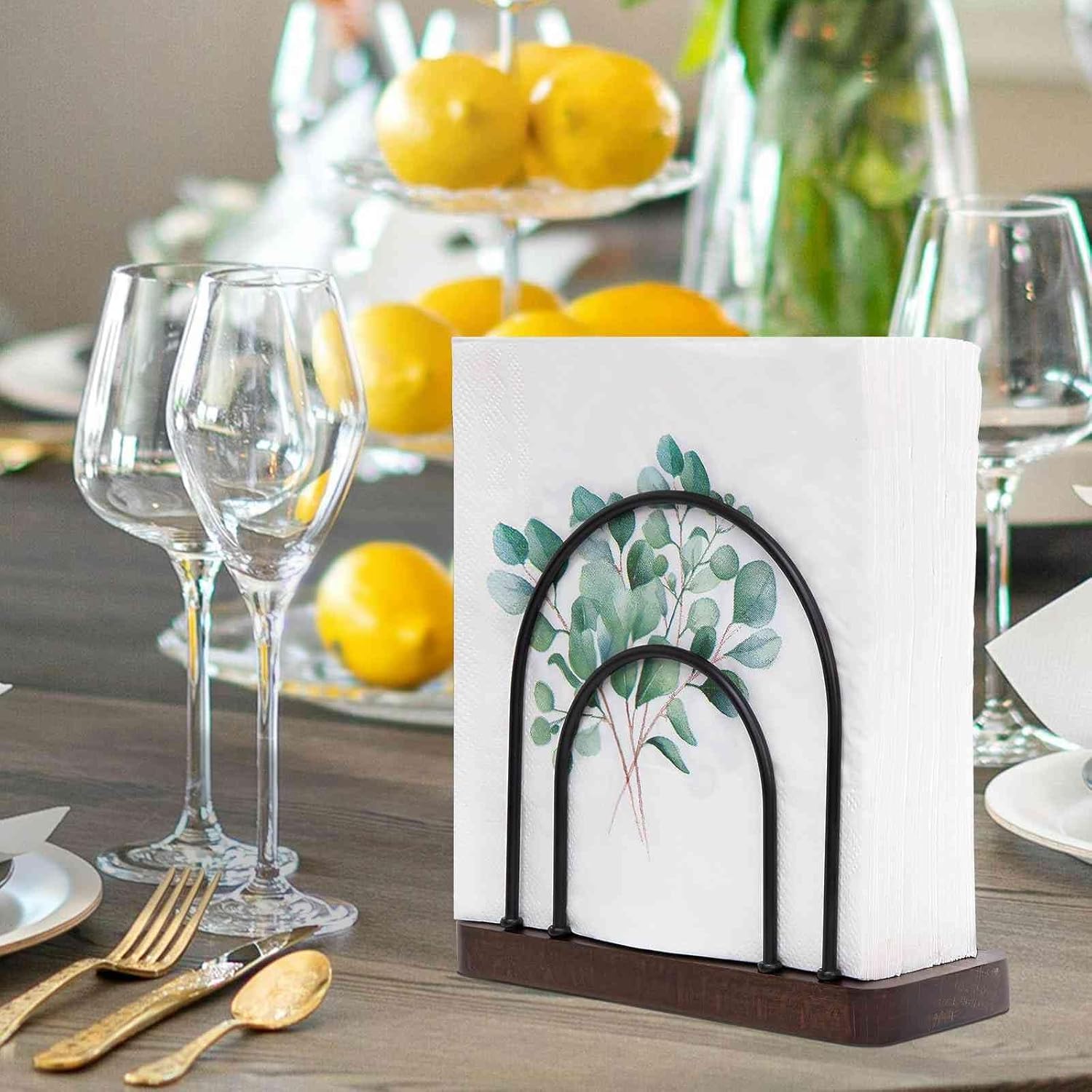 Qiannhee Slim Metal Napkin Holder