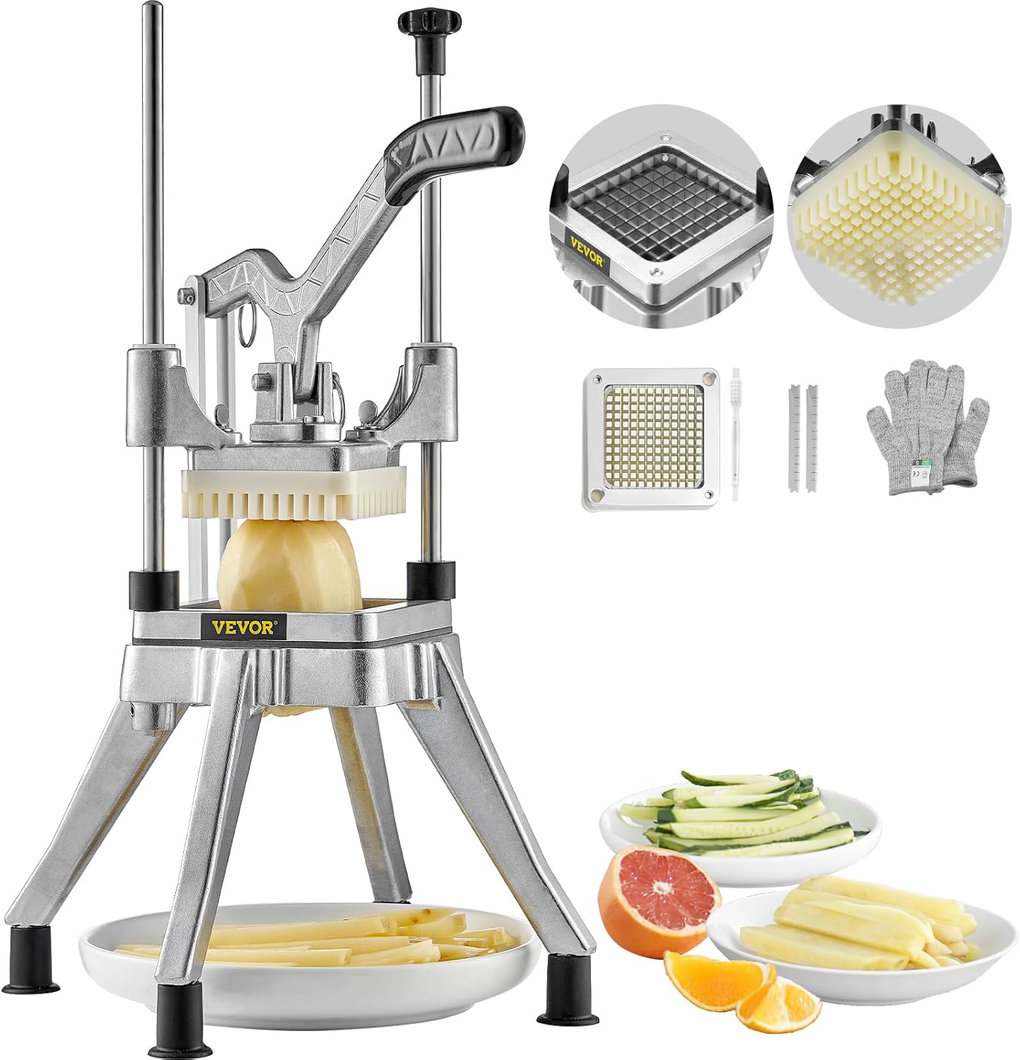 VEVOR Commercial Fruit and Vegetable Chopper 14 Blade
